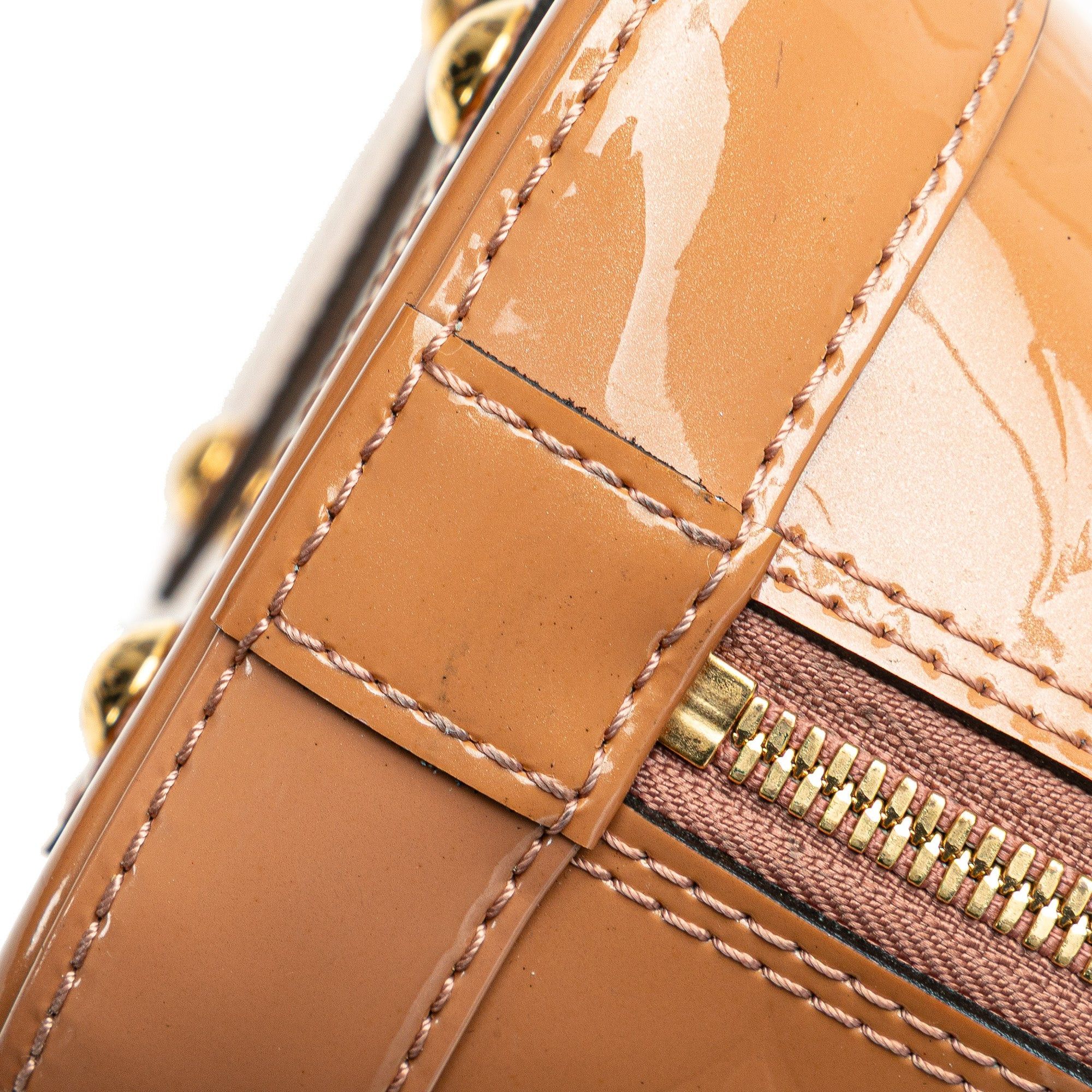 Louis Vuitton Louis Vuitton Monogram Vernis Alma BB Brown Size ONE SIZE - 10 Thumbnail