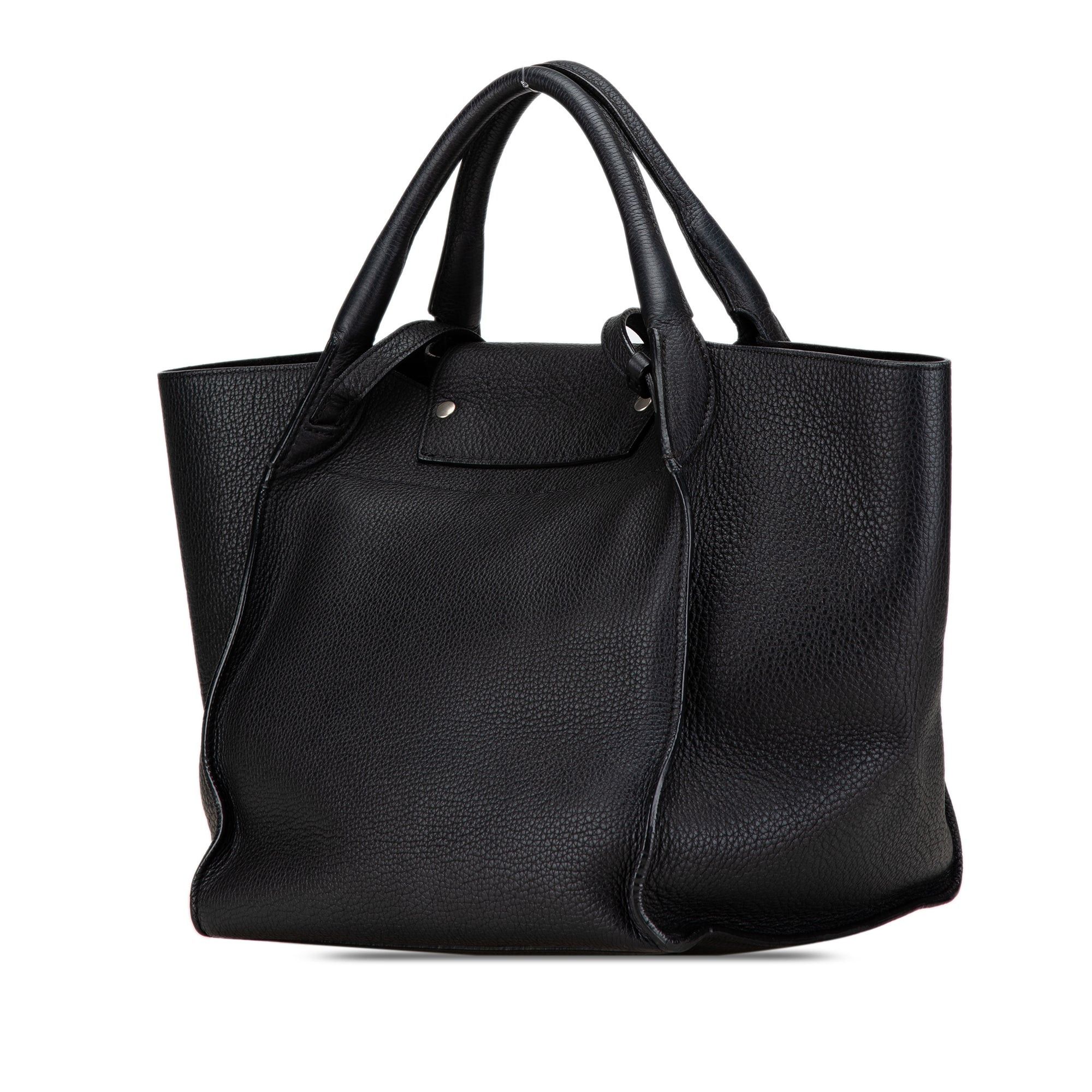 Celine Celine Small Big Leather Satchel Black Size ONE SIZE - 2 Thumbnail
