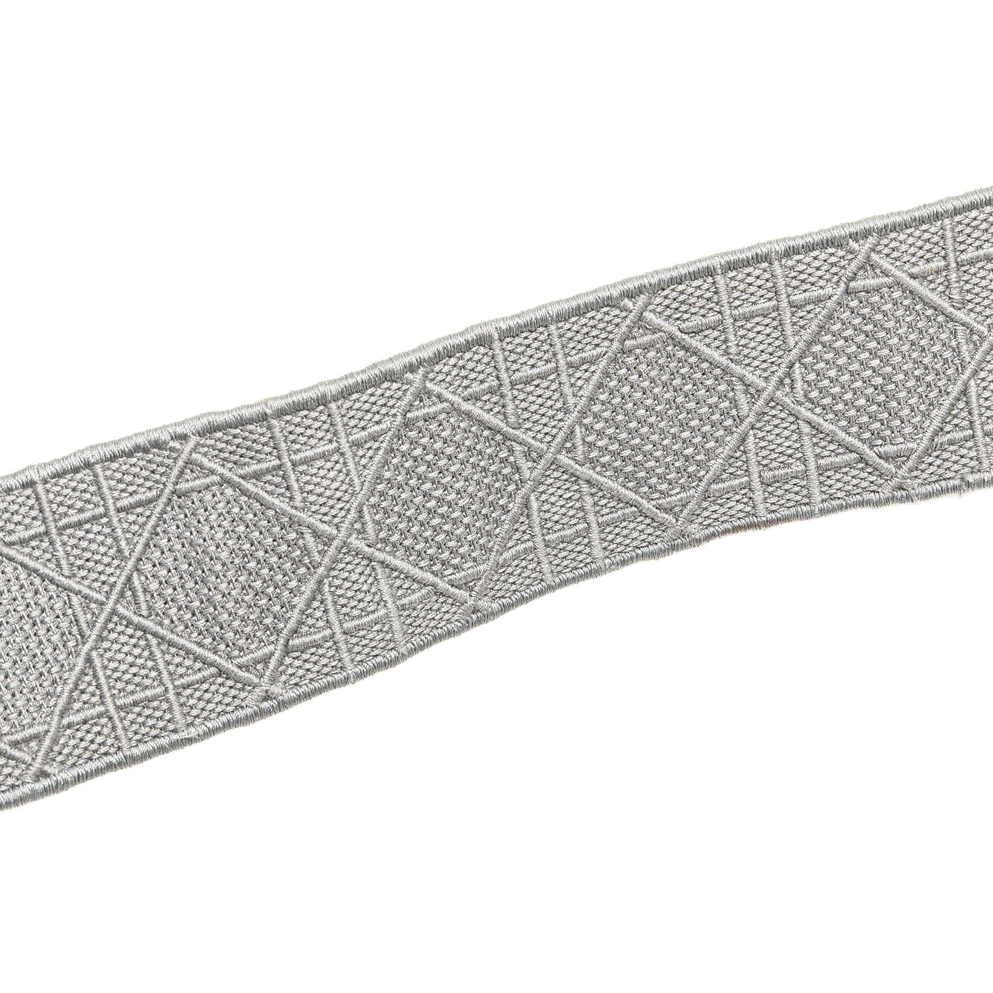 Dior Dior Medium Canvas Cannage Lady D Lite Gray Size ONE SIZE - 10 Thumbnail