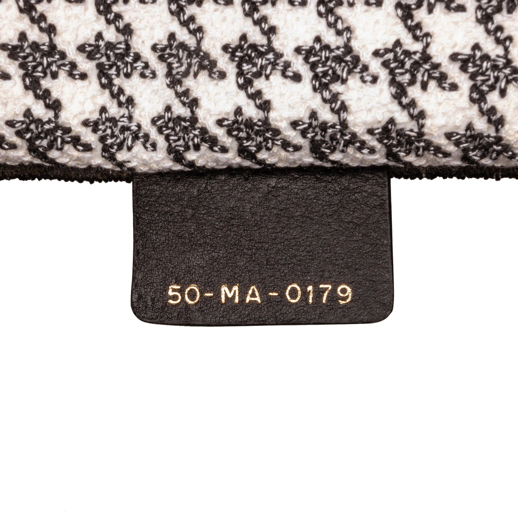 Dior Dior Medium Houndstooth Book Tote Black Size ONE SIZE - 8 Thumbnail