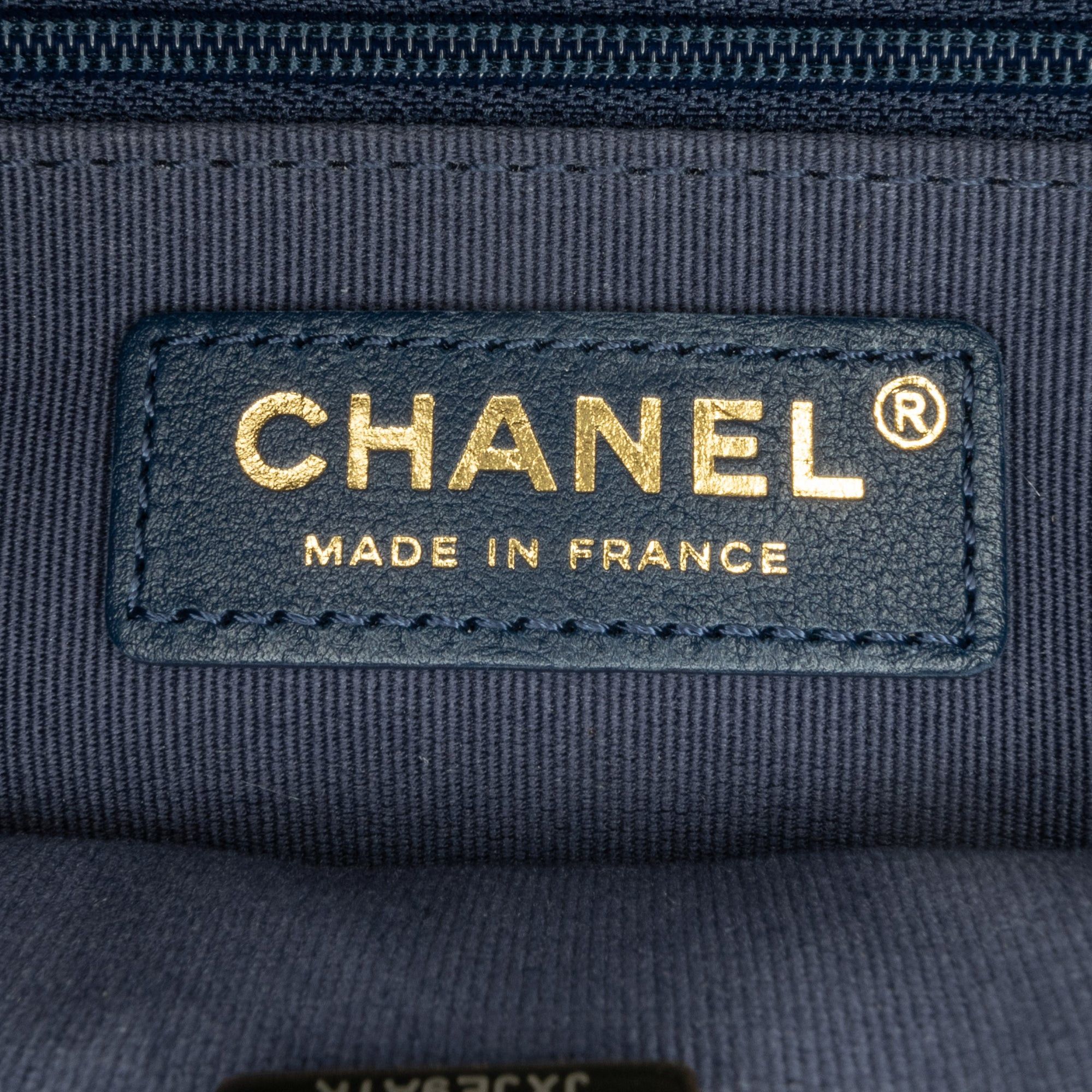 Chanel Chanel Small Tweed School Memory Top Handle Flap Blue Size ONE SIZE - 5 Thumbnail