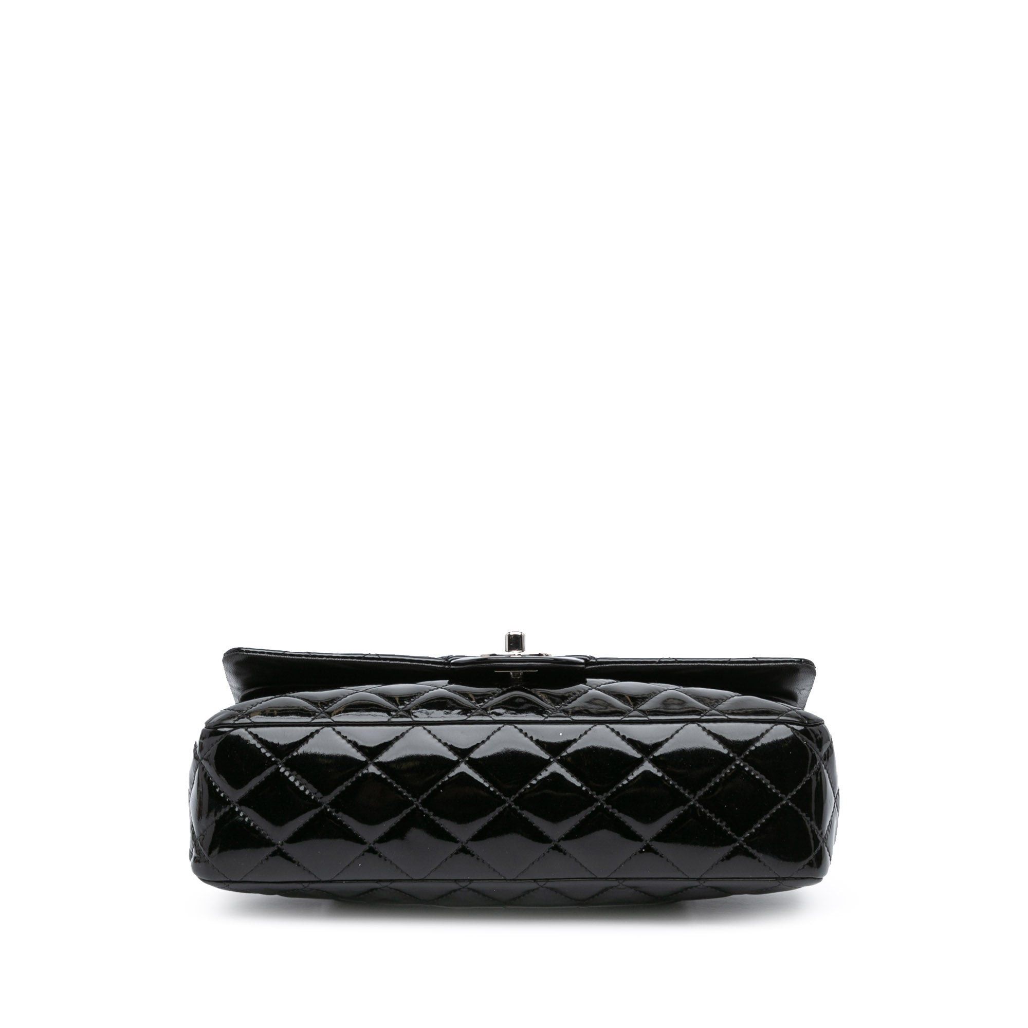 Chanel Chanel Medium Classic Patent Double Flap Black Size ONE SIZE - 3 Thumbnail