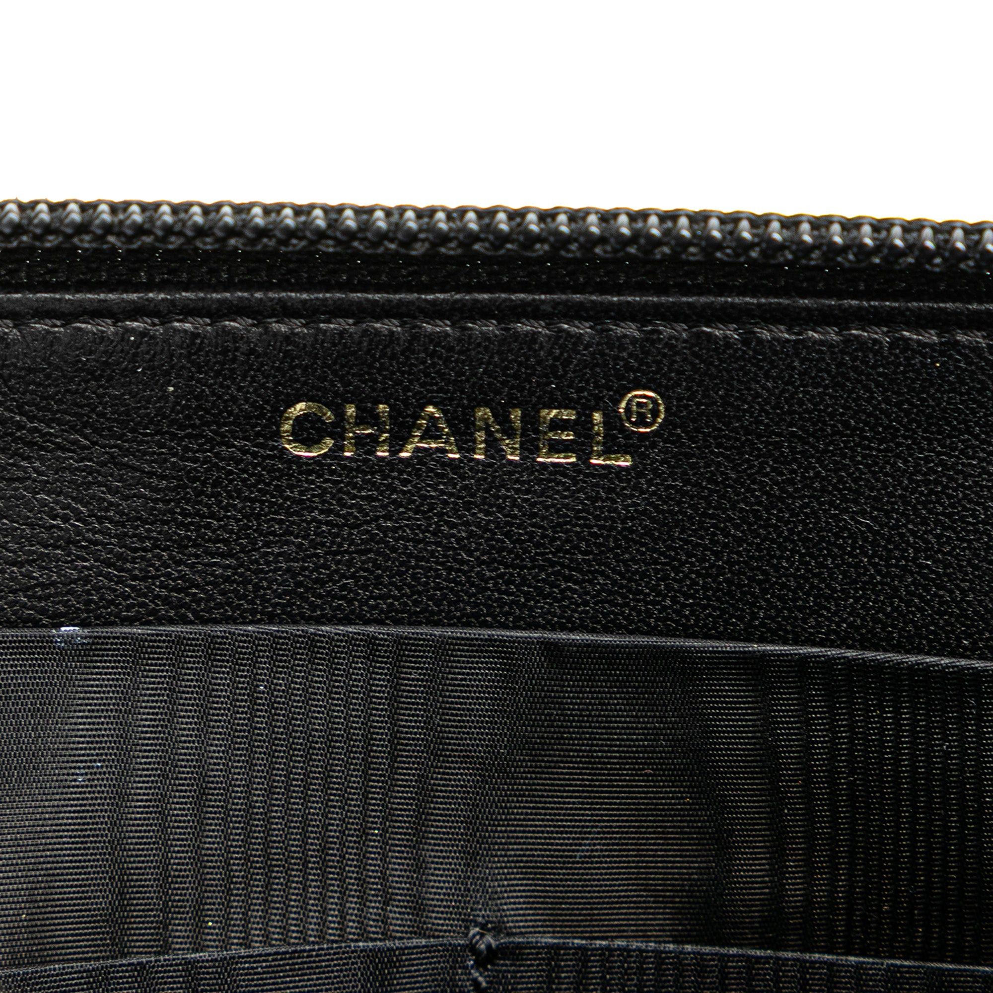 Chanel Chanel CC Caviar Zip Around Wallet Black Size ONE SIZE - 5 Thumbnail