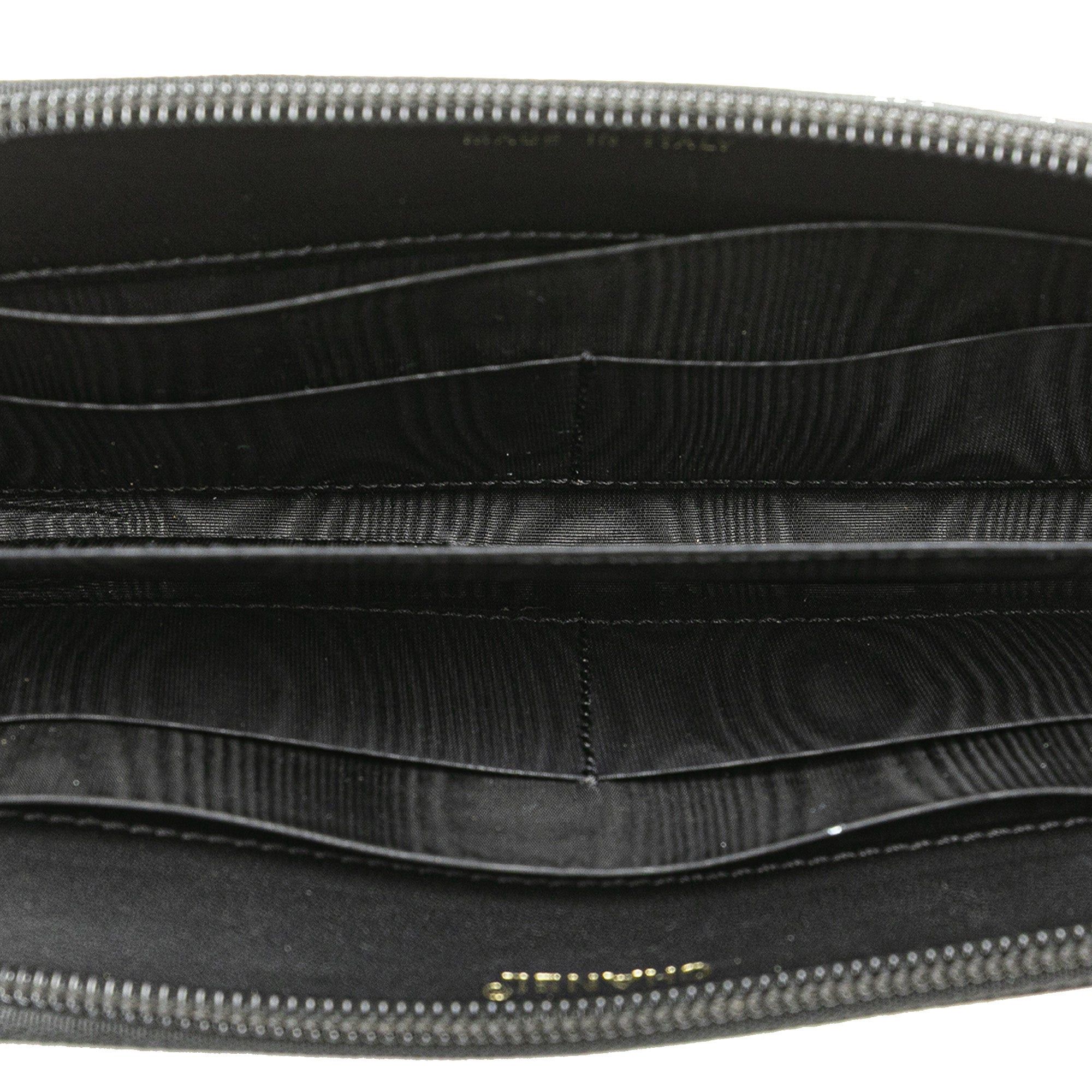 Chanel Chanel CC Caviar Zip Around Wallet Black Size ONE SIZE - 4 Thumbnail