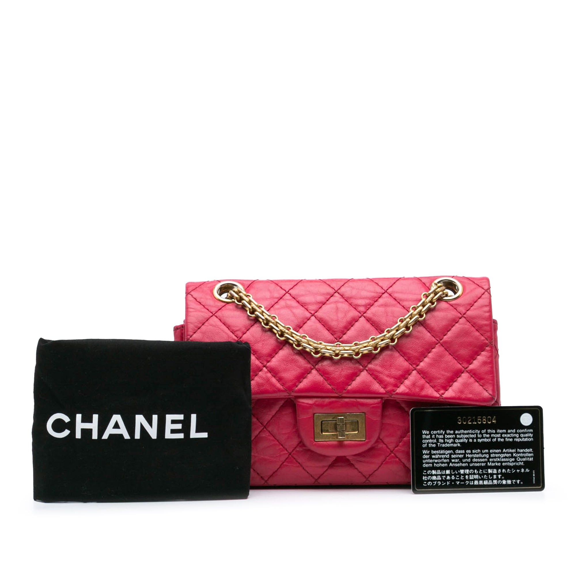 Chanel Chanel Mini Reissue 2.55 Calfskin Flap Pink Size ONE SIZE - 10 Thumbnail