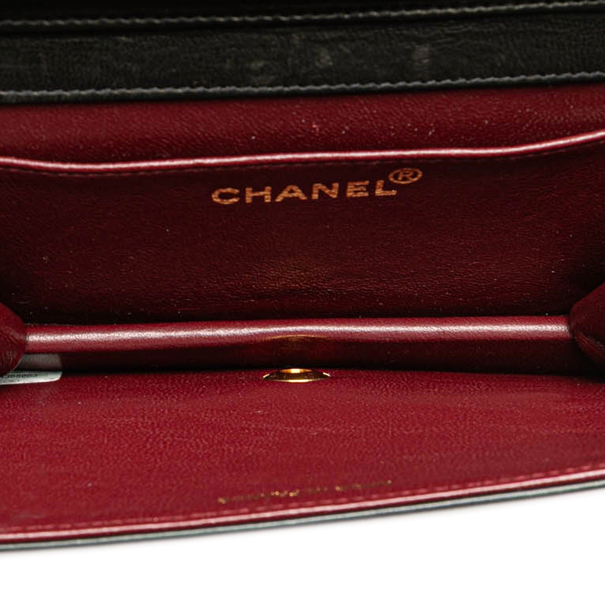 Chanel Chanel Mini CC Quilted Lambskin Full Flap Black Size ONE SIZE - 4 Thumbnail