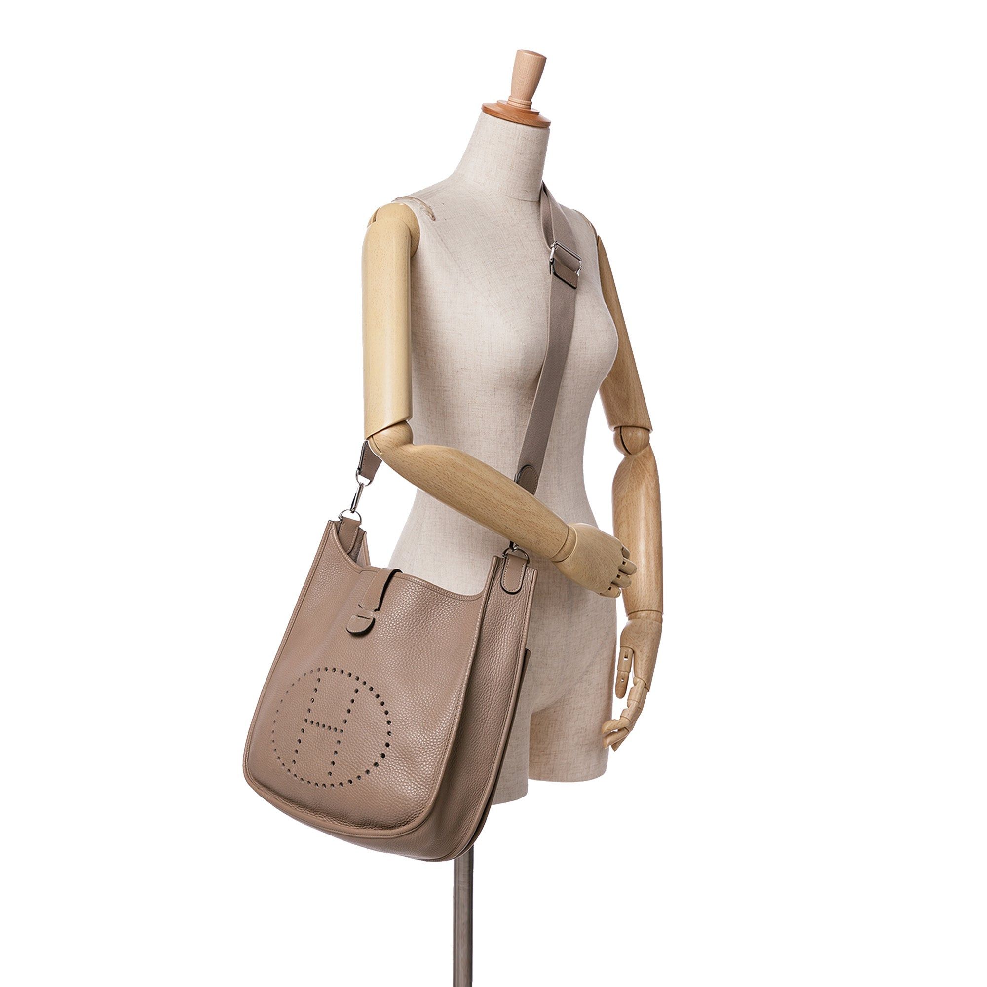 Hermes Hermès Clemence Evelyne III PM Brown Size ONE SIZE - 8 Thumbnail