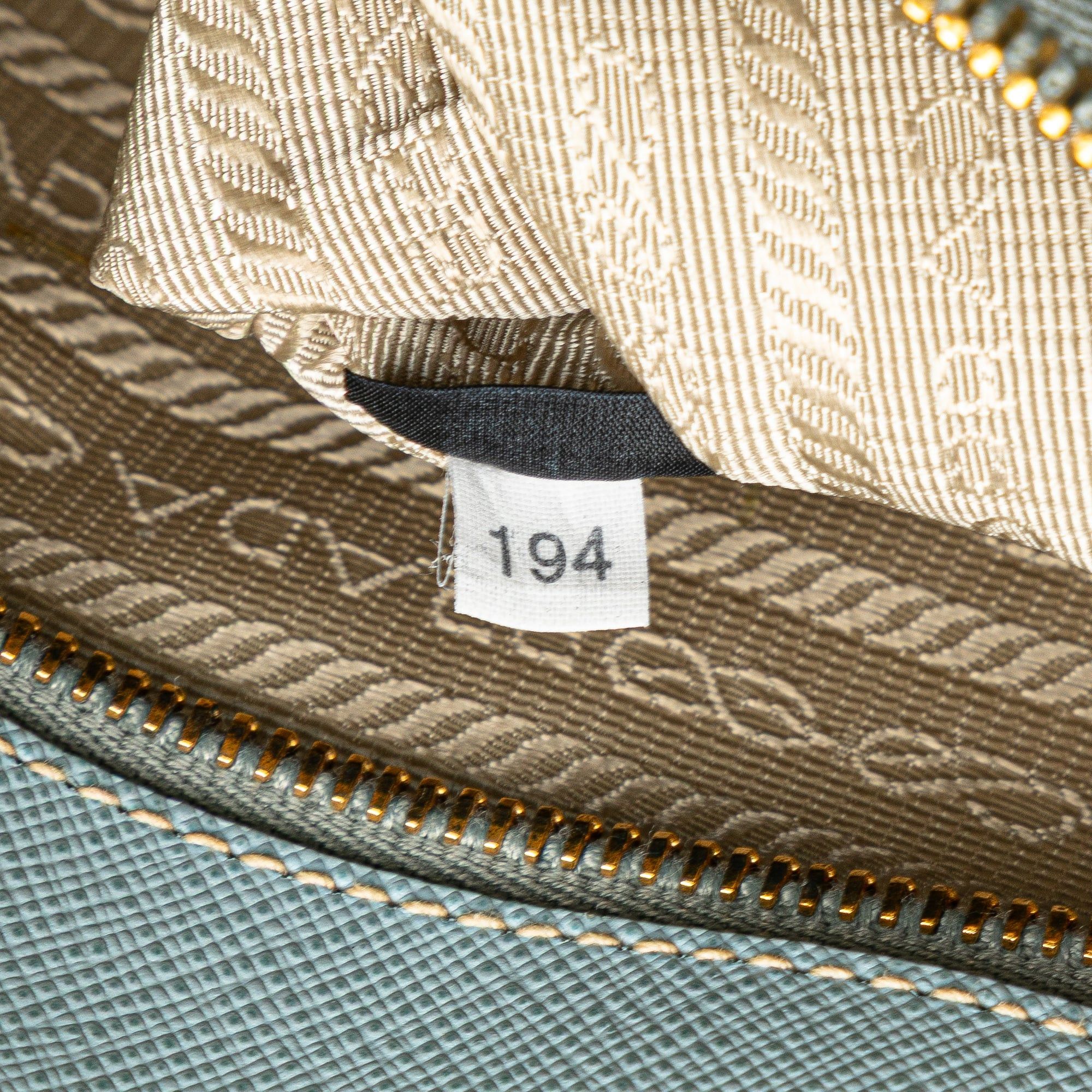 Prada Prada Saffiano Lux Shopping Tote Blue Size ONE SIZE - 7 Thumbnail