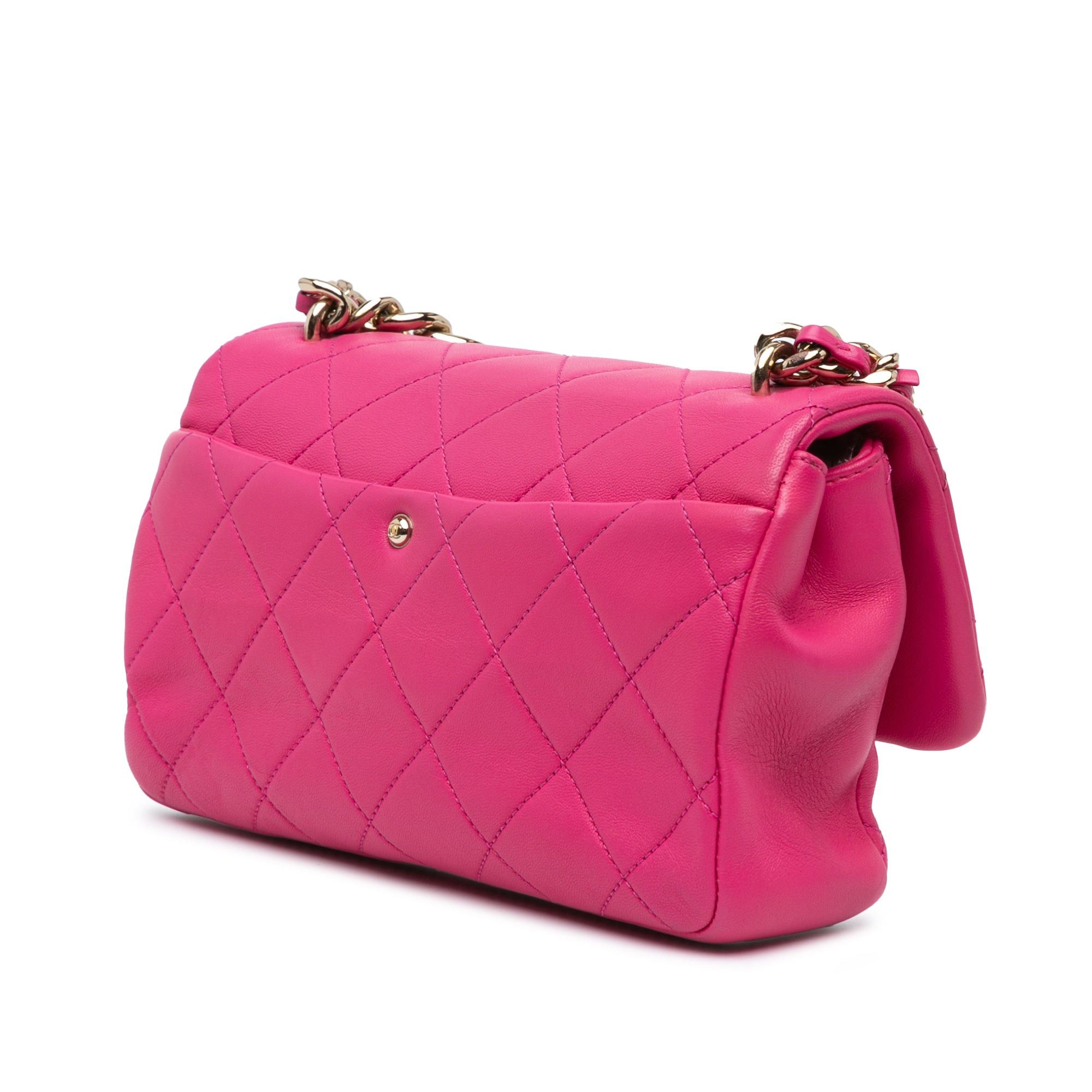 Chanel Chanel Small Lambskin Elegant Chain Single Flap Pink Size ONE SIZE - 2 Thumbnail