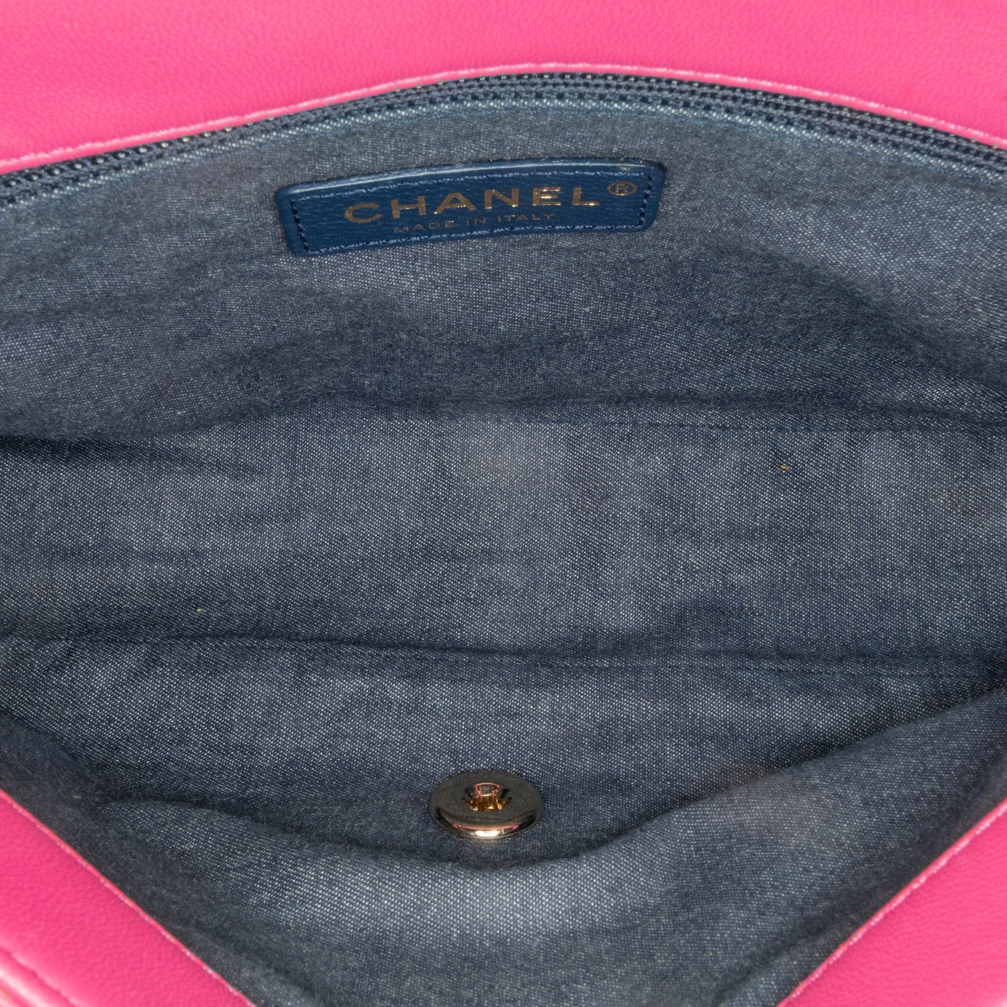 Chanel Chanel Small Lambskin Elegant Chain Single Flap Pink Size ONE SIZE - 3 Thumbnail