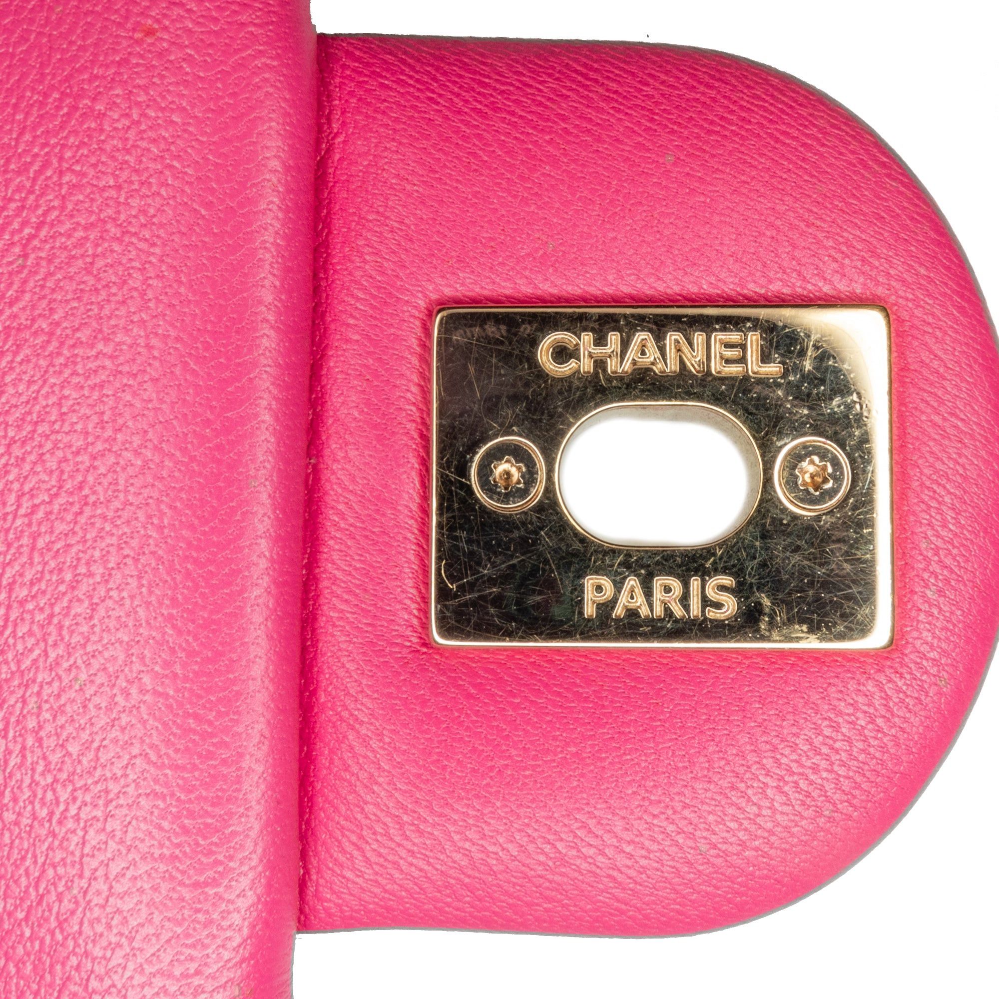 Chanel Chanel Small Lambskin Elegant Chain Single Flap Pink Size ONE SIZE - 7 Thumbnail