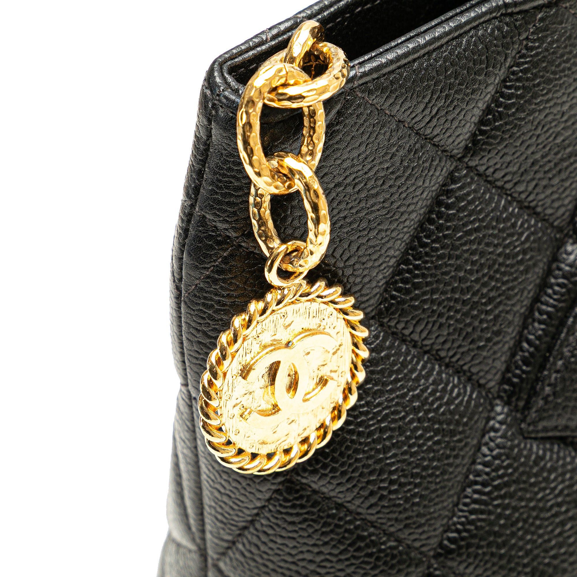 Chanel Chanel Caviar Medallion Tote Black Size ONE SIZE - 9 Thumbnail