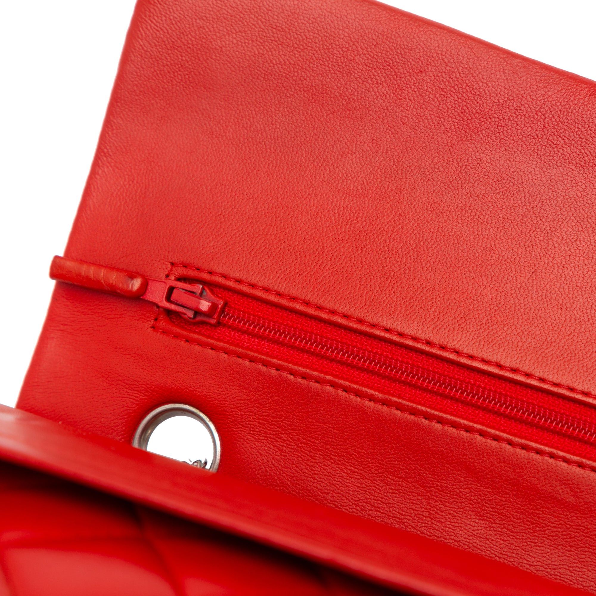 Chanel Chanel Medium Classic Lambskin Double Flap Red Size ONE SIZE - 7 Thumbnail