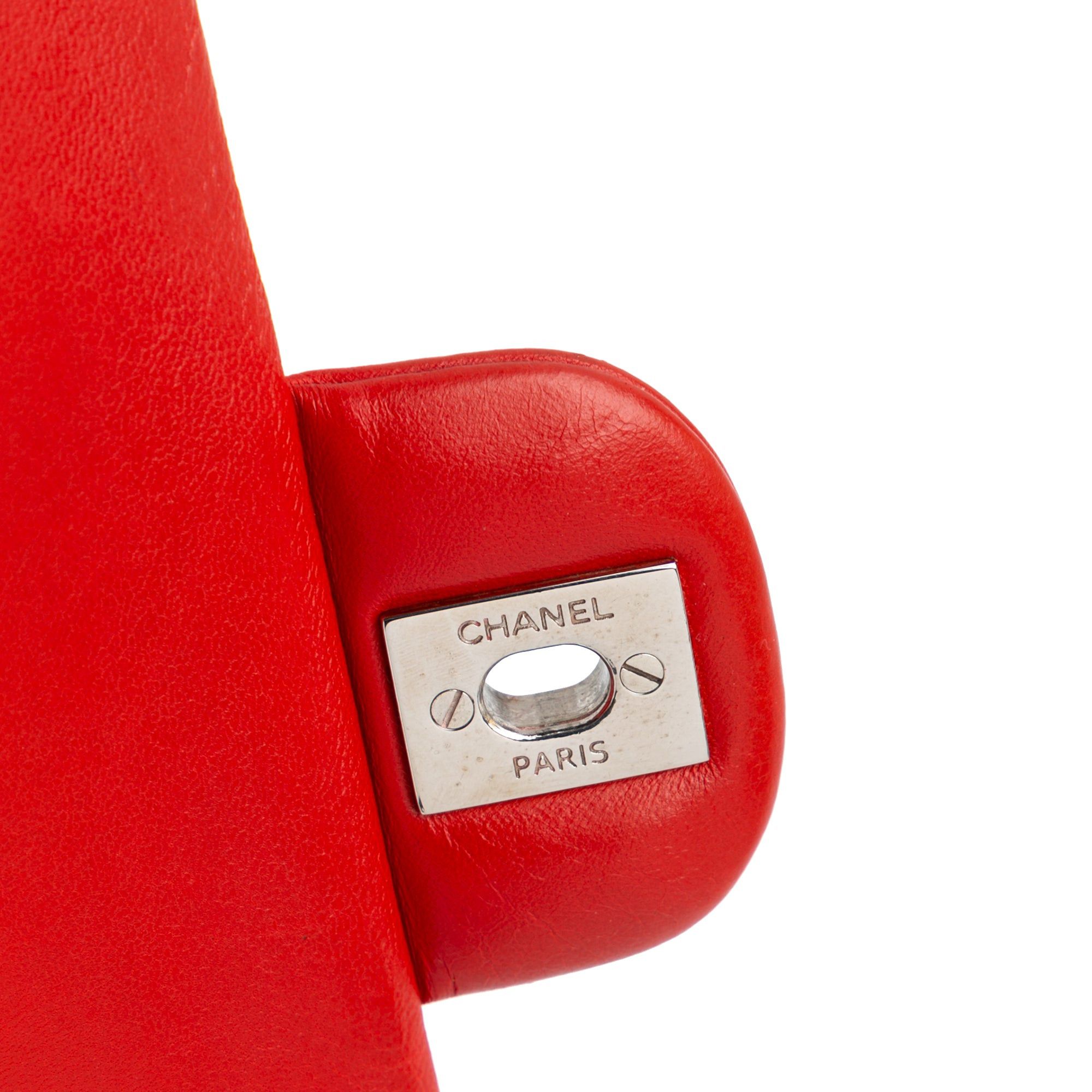 Chanel Chanel Medium Classic Lambskin Double Flap Red Size ONE SIZE - 9 Thumbnail