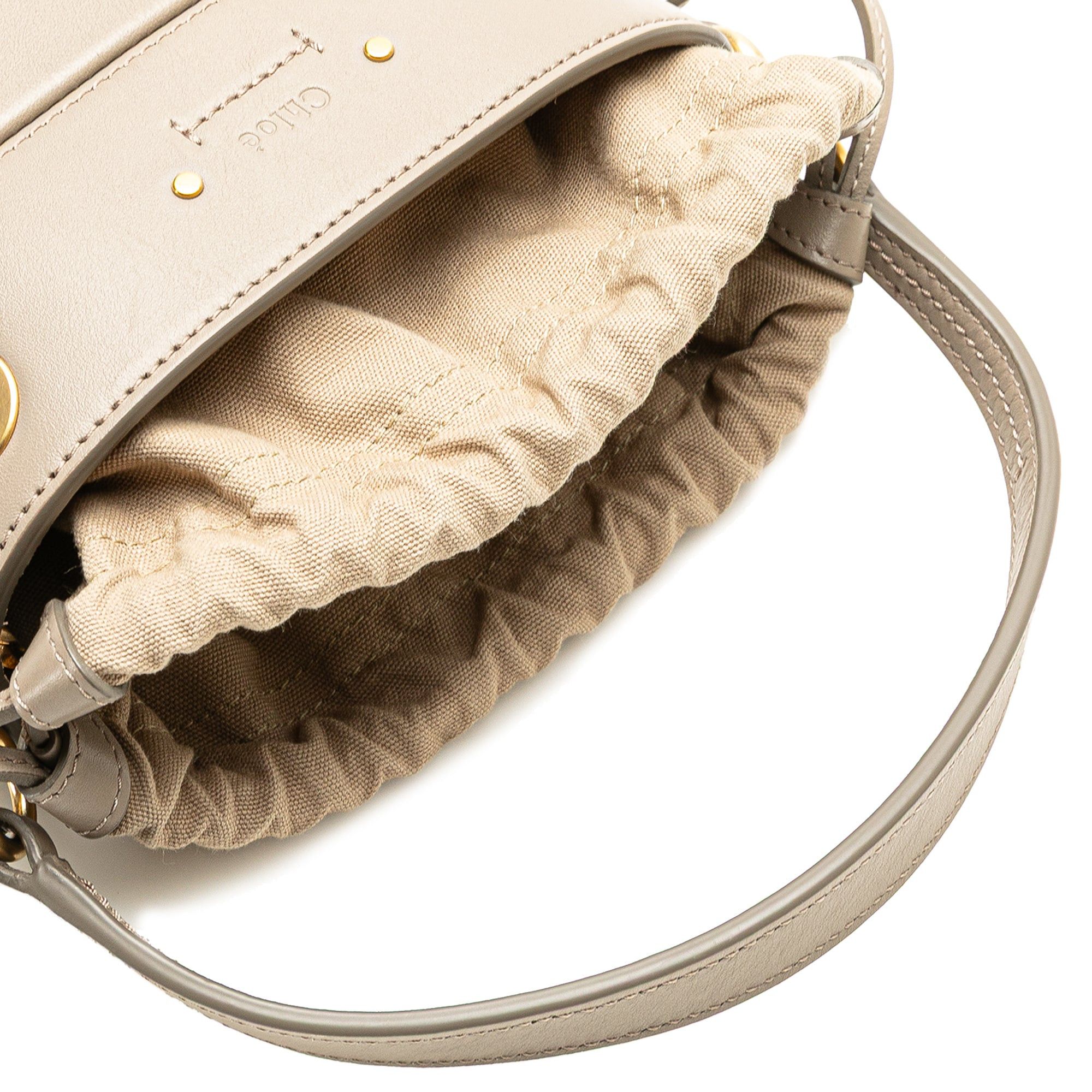 Chloe Chloé Mini Calfskin Roy Bucket Bag Brown Size ONE SIZE - 9 Thumbnail