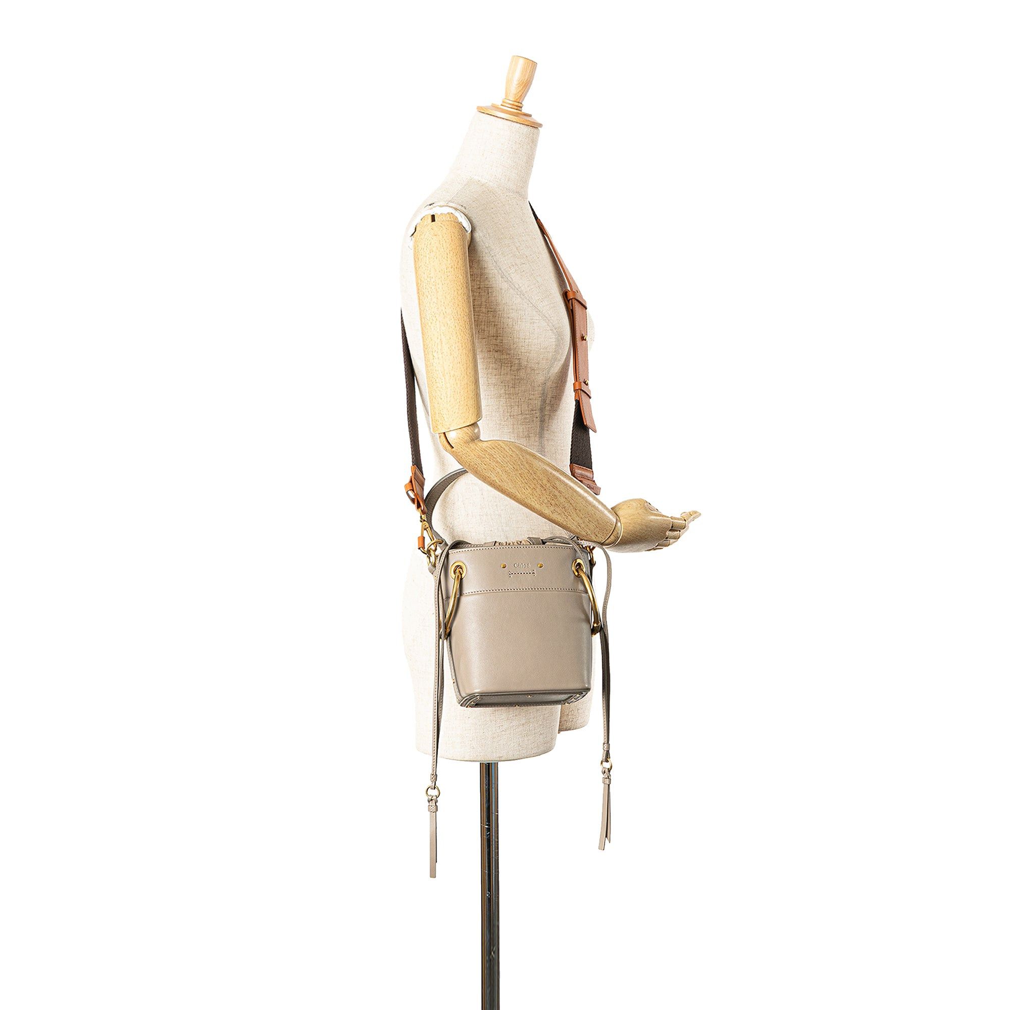 Chloe Chloé Mini Calfskin Roy Bucket Bag Brown Size ONE SIZE - 10 Thumbnail