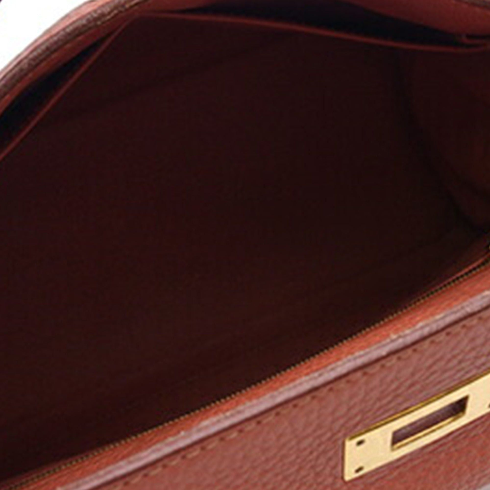 Hermes Hermès Clemence Kelly II Retourne 28 Orange Size ONE SIZE - 4 Thumbnail