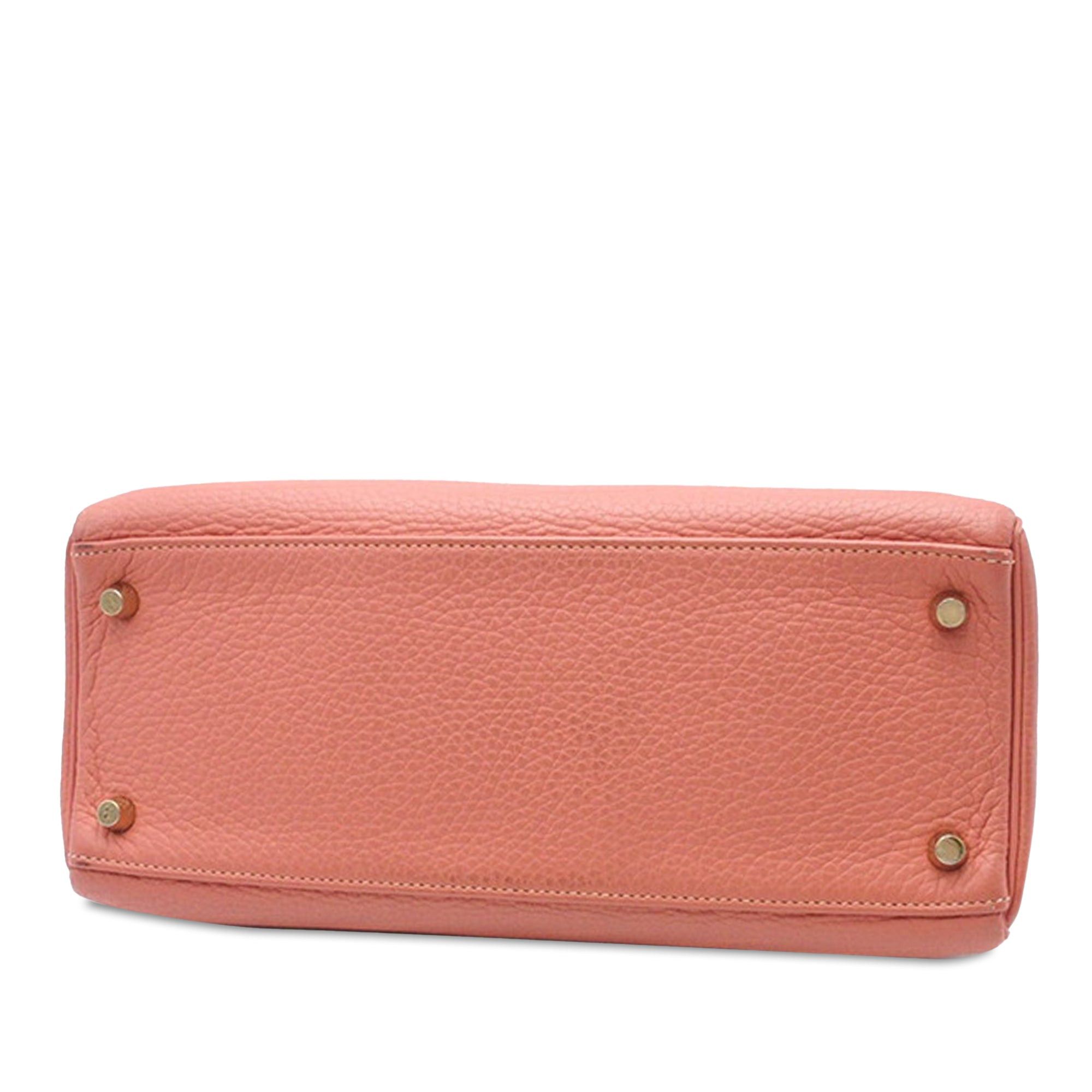 Hermes Hermès Clemence Kelly II Retourne 28 Orange Size ONE SIZE - 3 Thumbnail