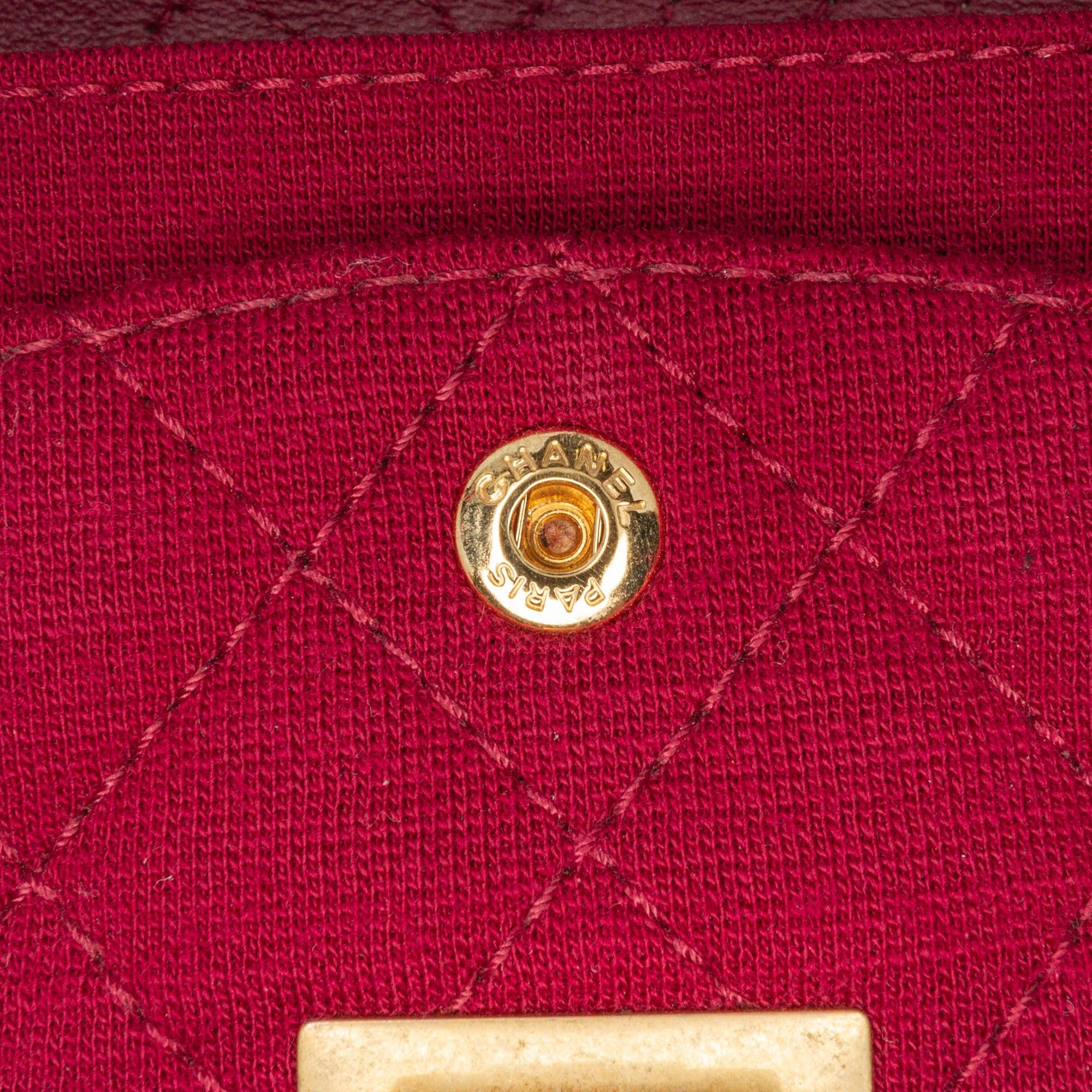 Chanel Chanel 2.55 Reissue Mini Quilted Jersey Double Flap Red Size ONE SIZE - 6 Thumbnail