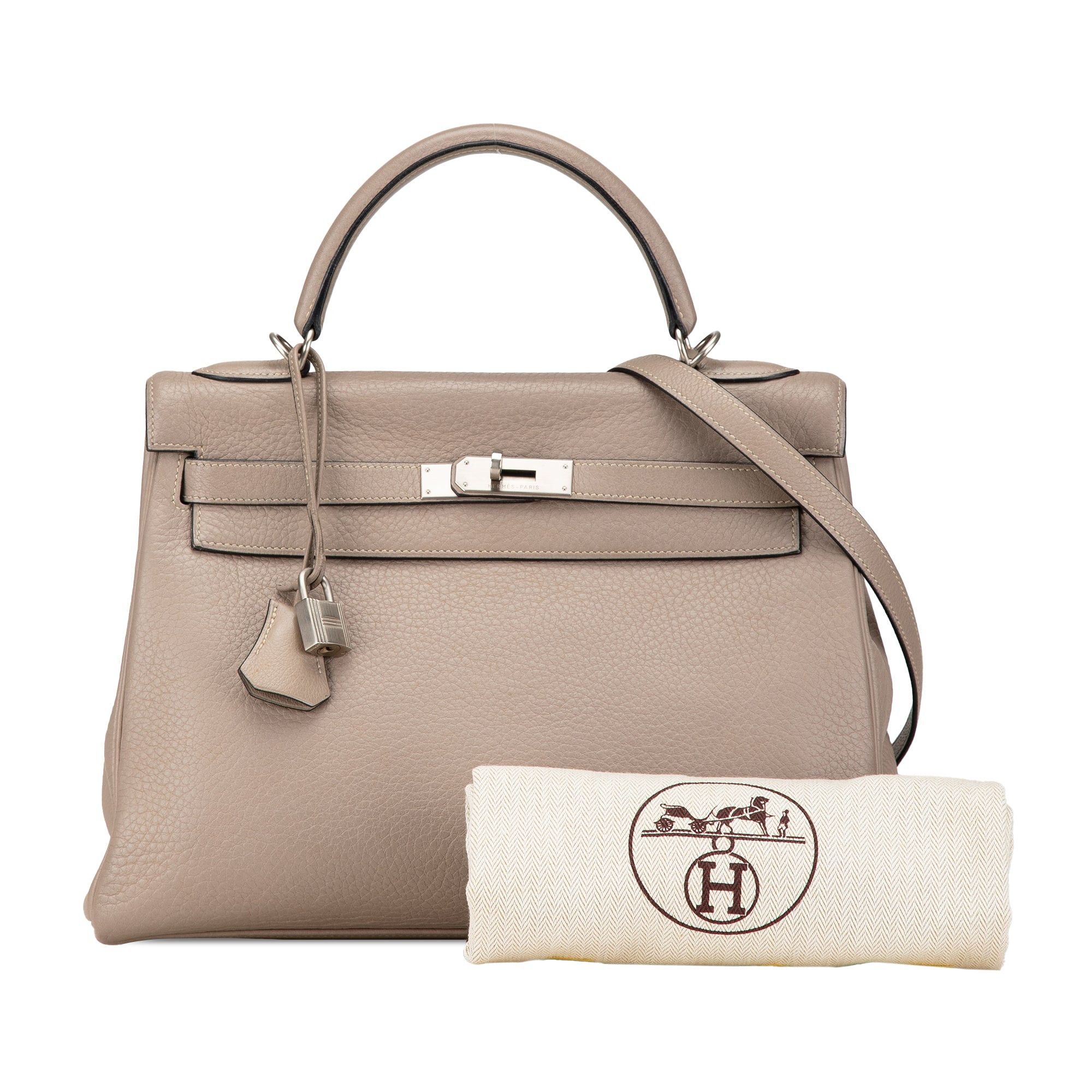 Hermes Hermès Clemence Kelly Retourne 32 Brown Size ONE SIZE - 15 Thumbnail