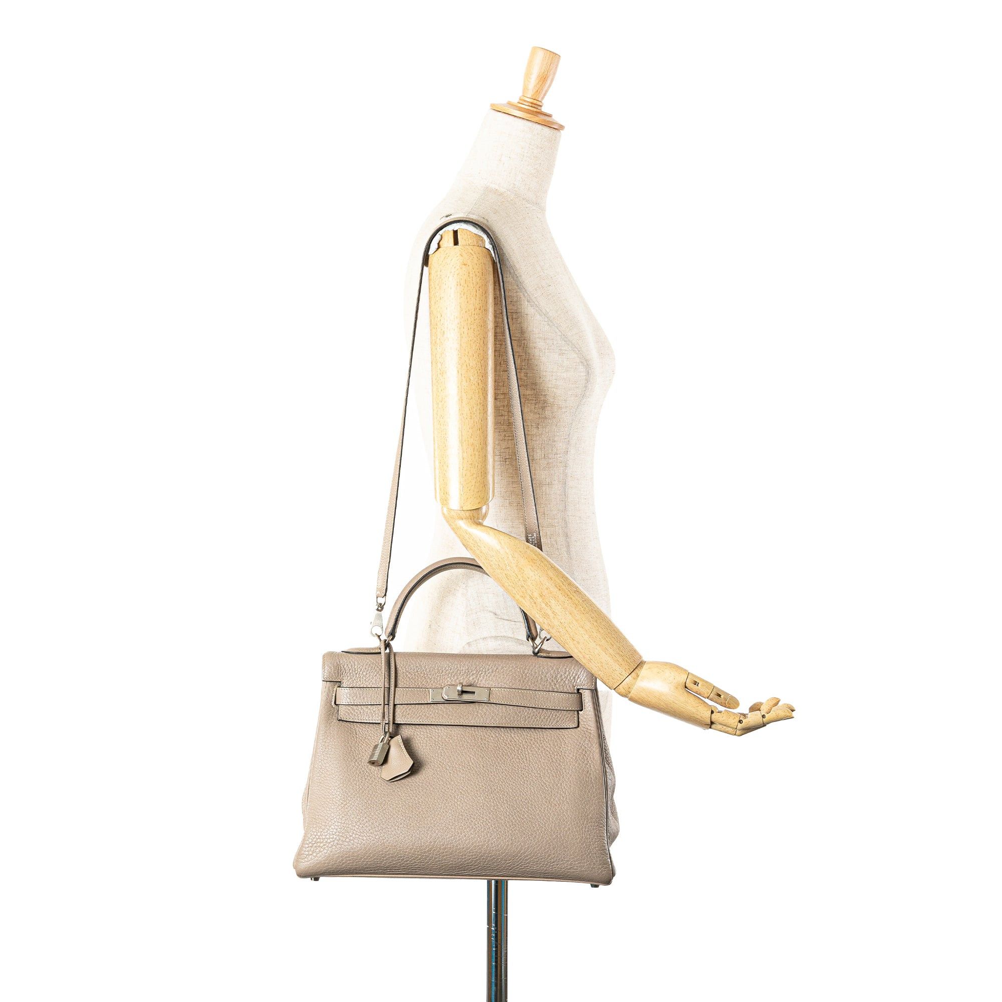 Hermes Hermès Clemence Kelly Retourne 32 Brown Size ONE SIZE - 14 Thumbnail