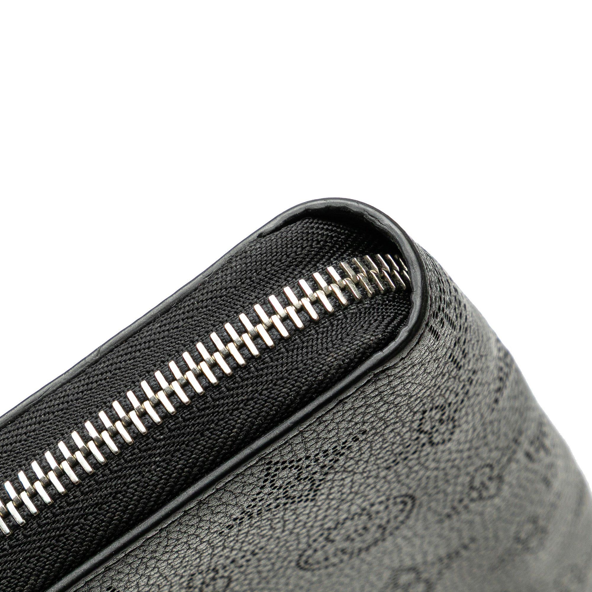 Louis Vuitton Louis Vuitton Monogram Mahina Zippy Wallet Black Size ONE SIZE - 10 Thumbnail