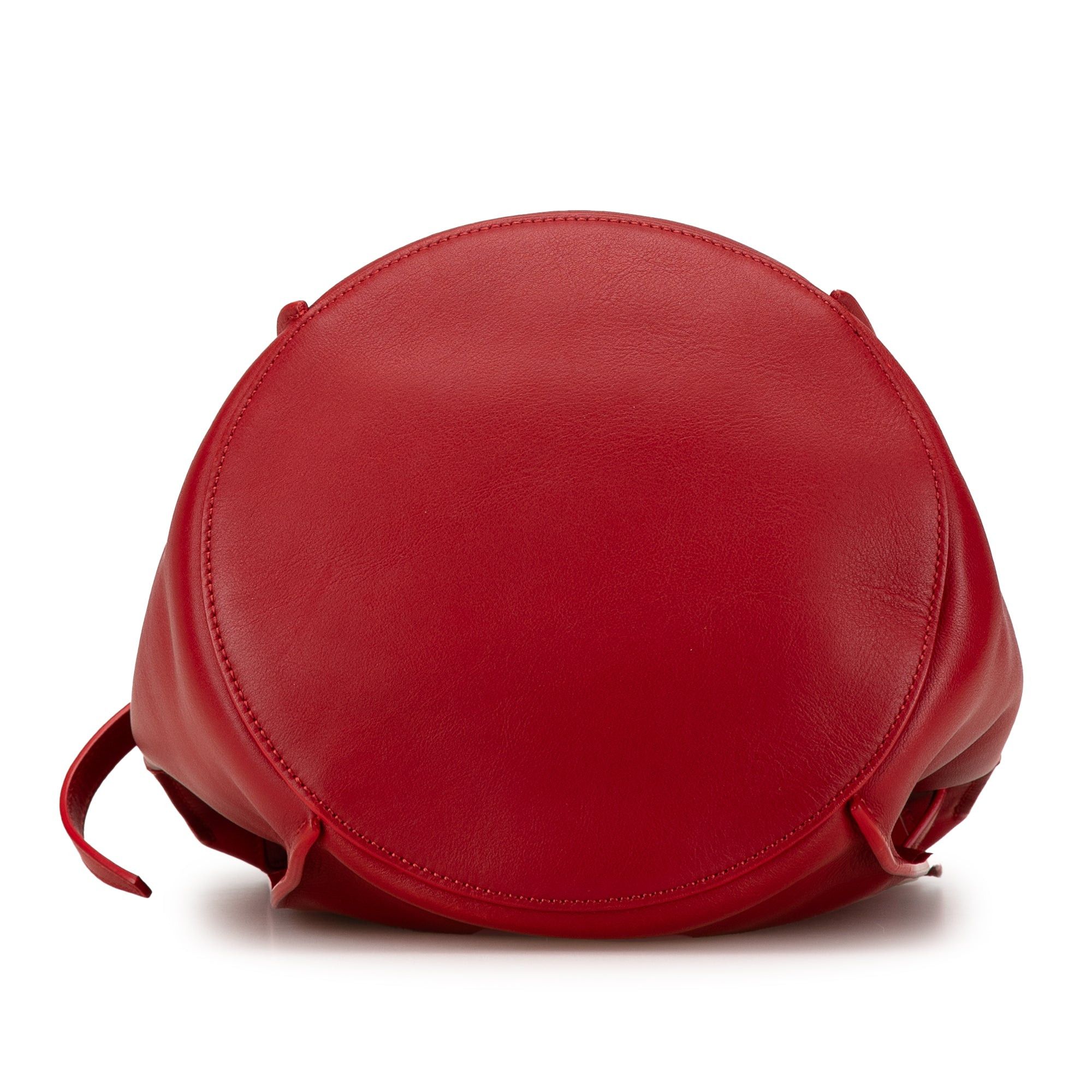 Celine Celine Leather Big Bag Bucket Crossbody Red Size ONE SIZE - 3 Thumbnail