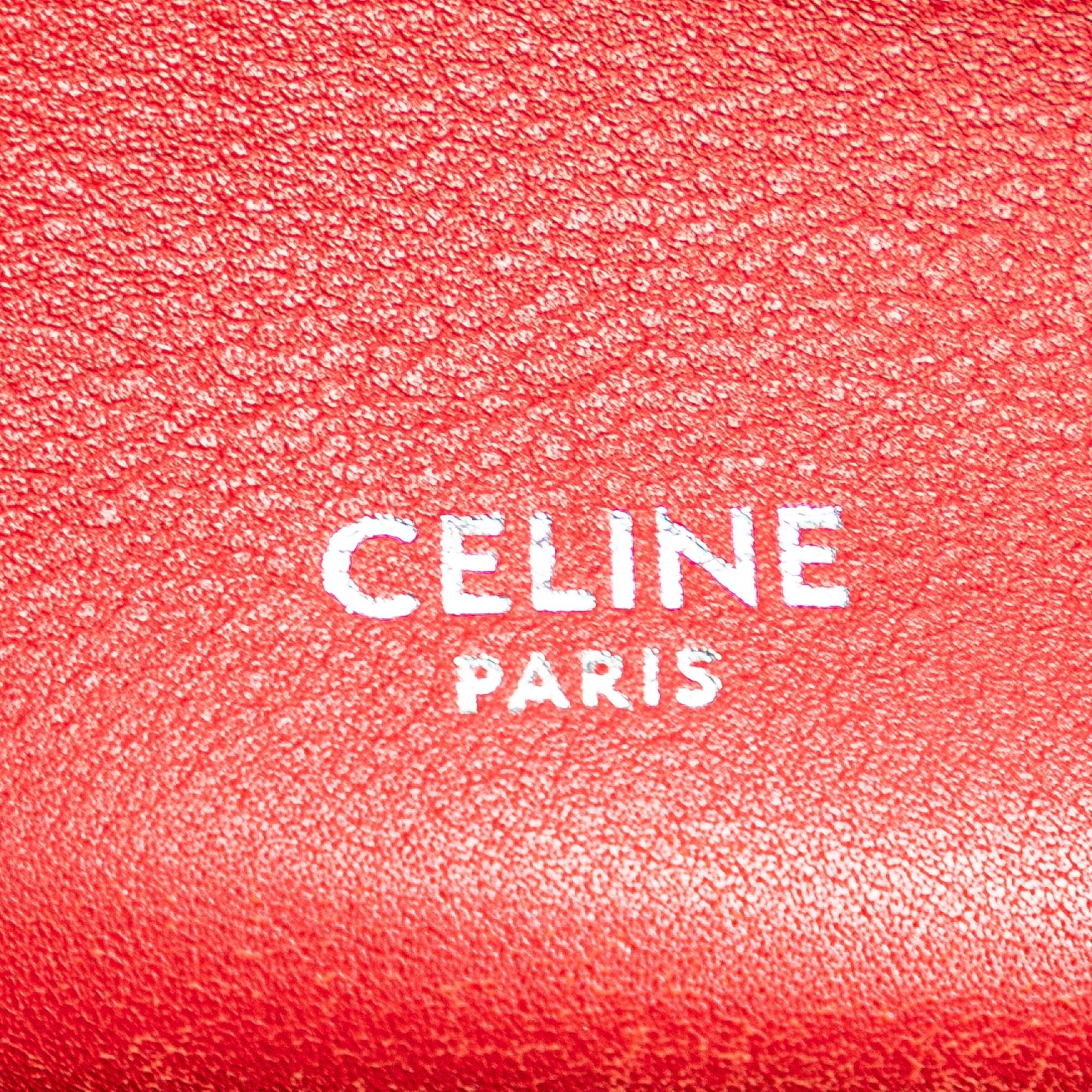 Celine Celine Leather Big Bag Bucket Crossbody Red Size ONE SIZE - 5 Thumbnail
