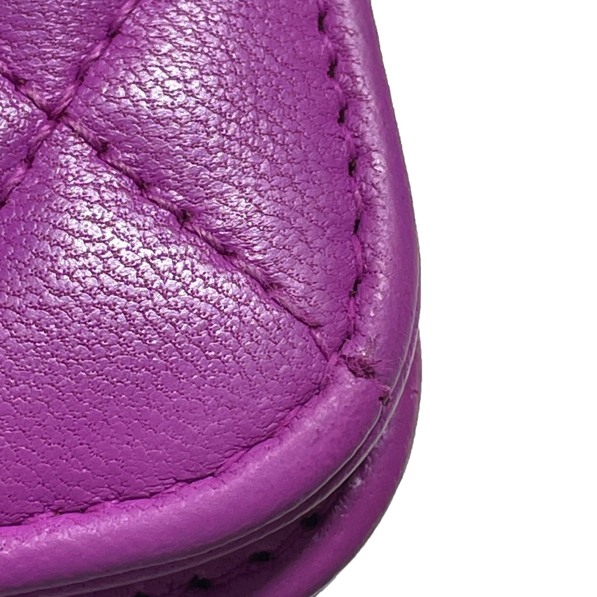 Chanel Chanel Lambskin Coco Boy Wallet On Chain Purple Size ONE SIZE - 12 Thumbnail
