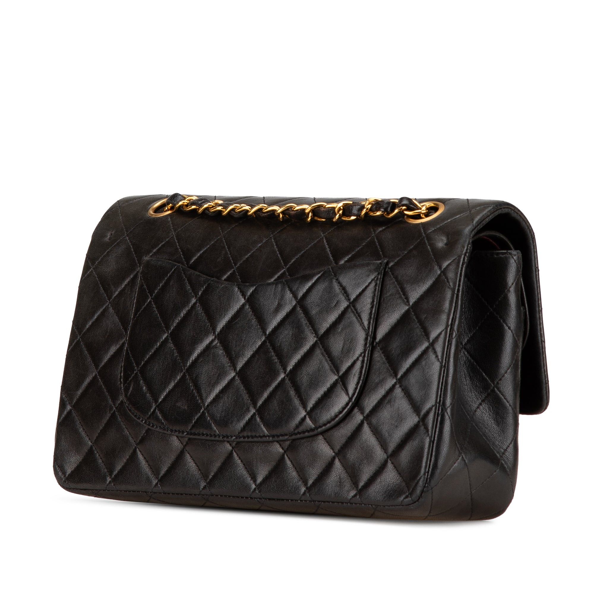 Chanel Chanel Medium Classic Lambskin Double Flap Black Size ONE SIZE - 2 Thumbnail