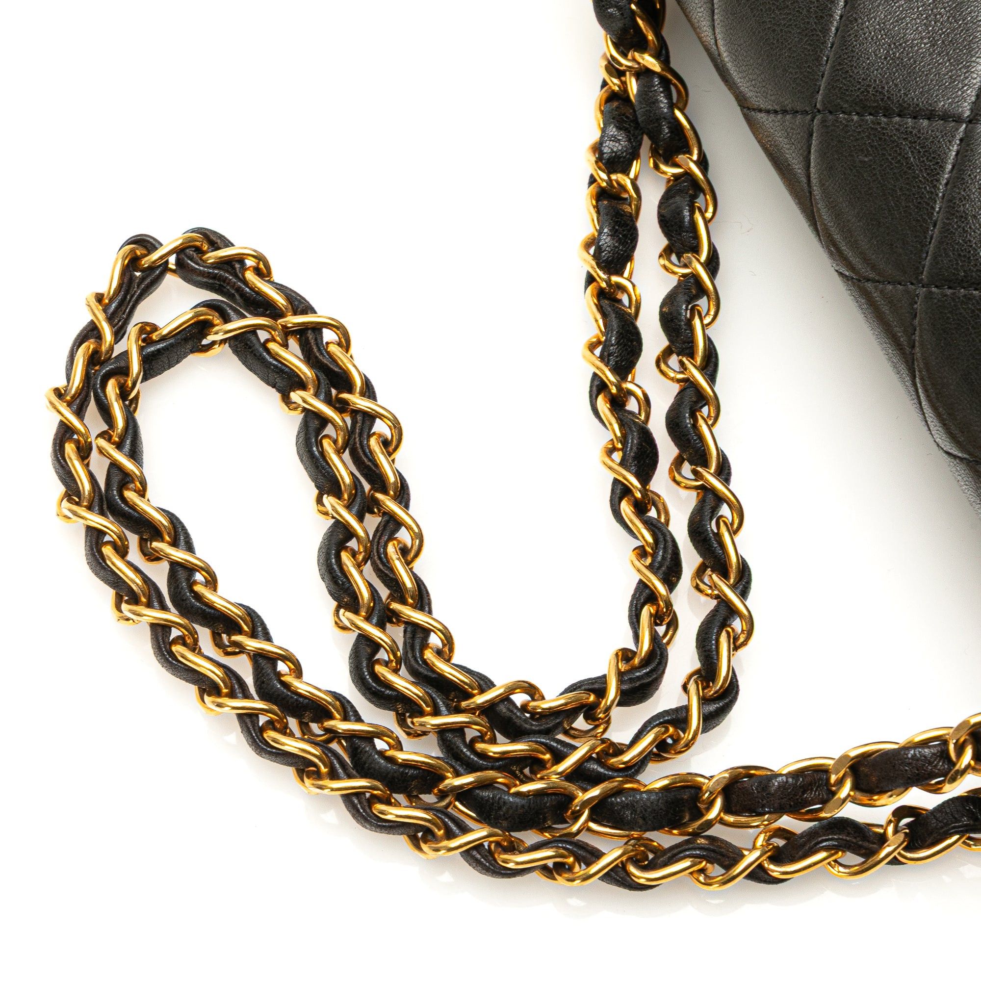 Chanel Chanel Medium Classic Lambskin Double Flap Black Size ONE SIZE - 14 Thumbnail