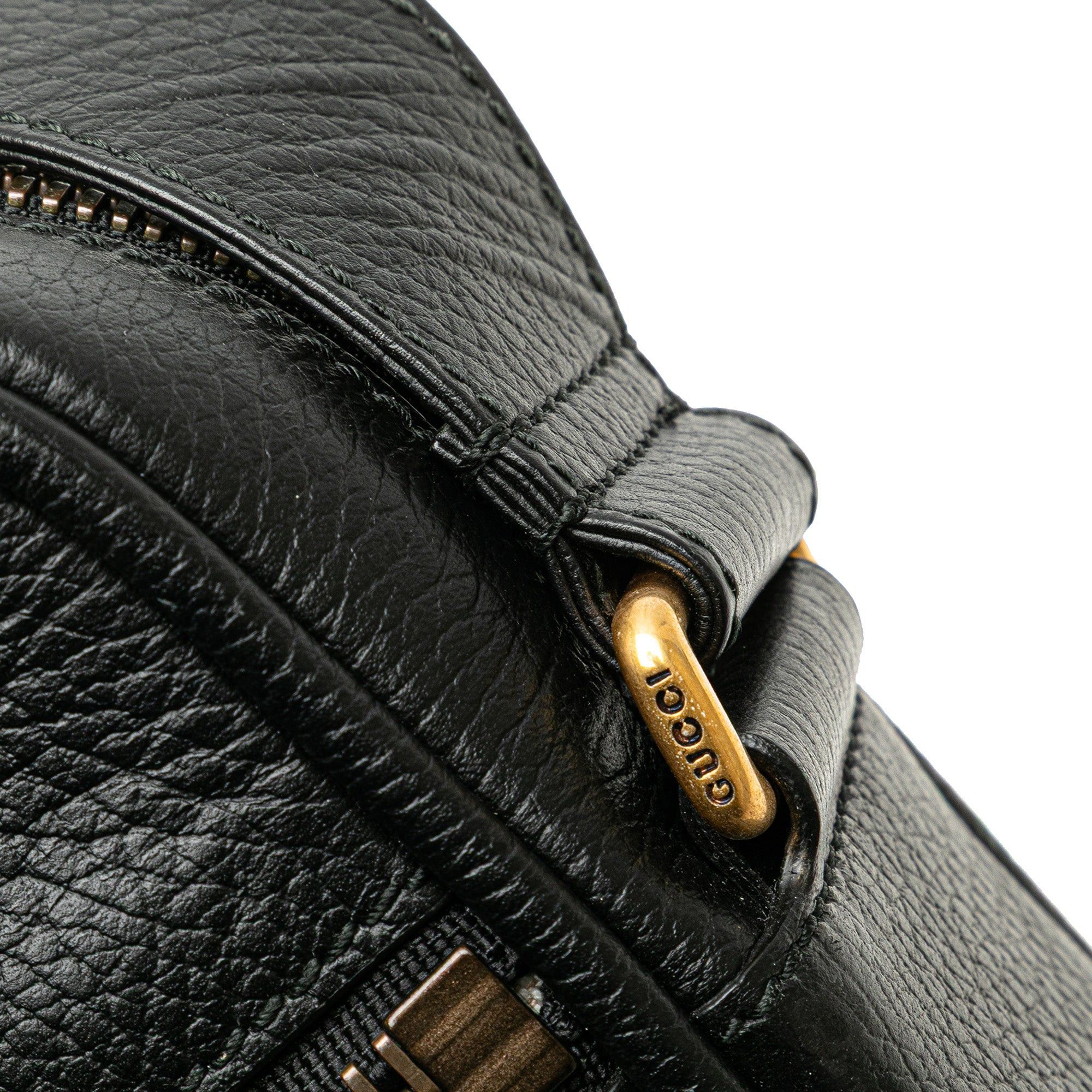 Gucci Gucci Leather Logo Crossbody Black Size ONE SIZE - 9 Thumbnail