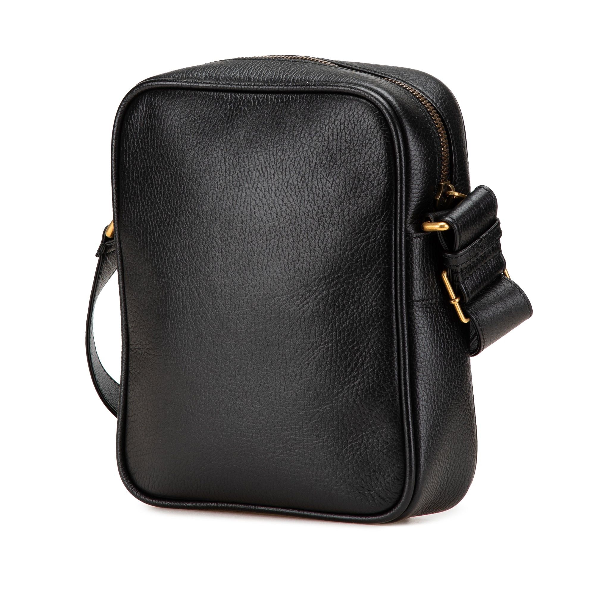 Gucci Gucci Leather Logo Crossbody Black Size ONE SIZE - 2 Thumbnail