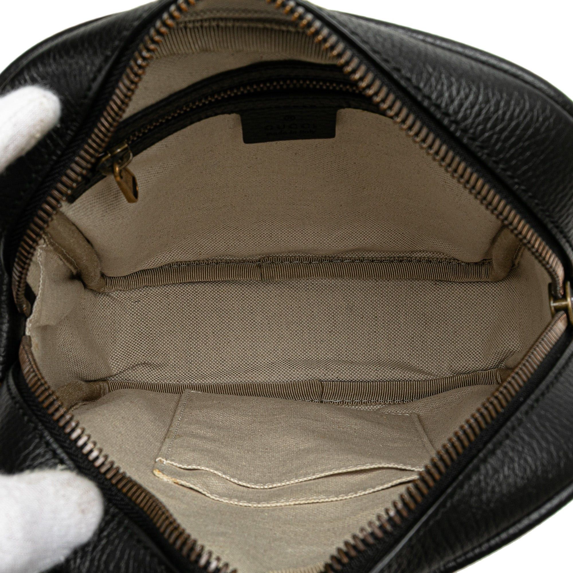 Gucci Gucci Leather Logo Crossbody Black Size ONE SIZE - 4 Thumbnail