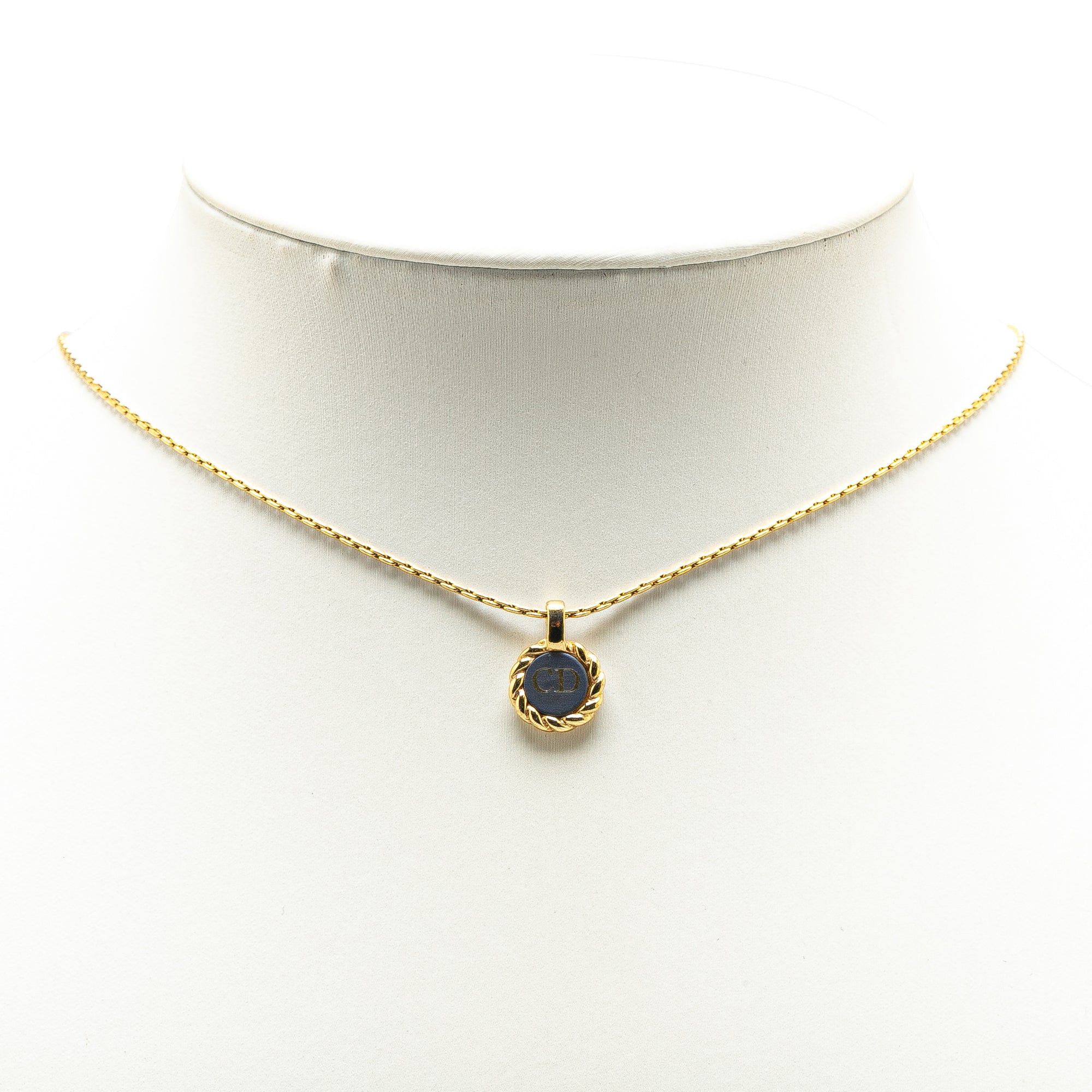 Dior Dior Gold Plated CD Logo Pendant Necklace Gold Size ONE SIZE - 5 Thumbnail