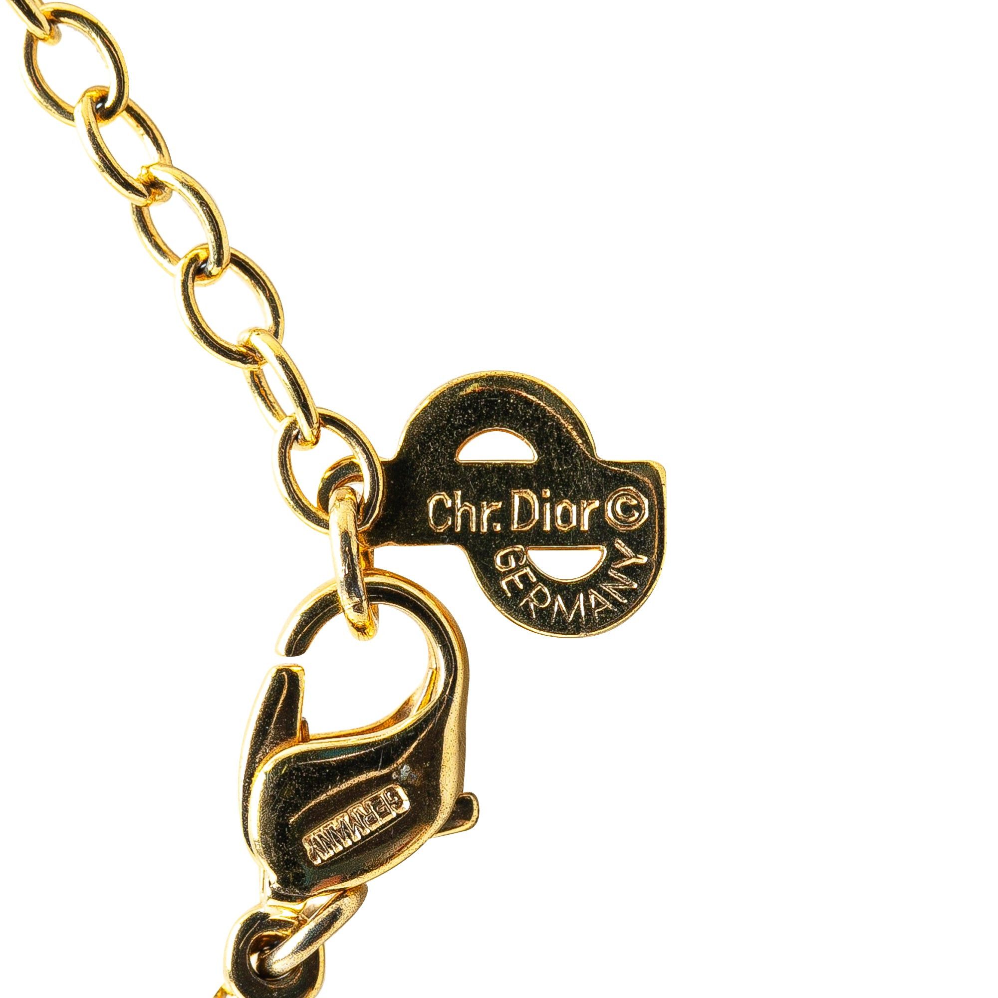 Dior Dior Gold Plated CD Logo Pendant Necklace Gold Size ONE SIZE - 3 Thumbnail