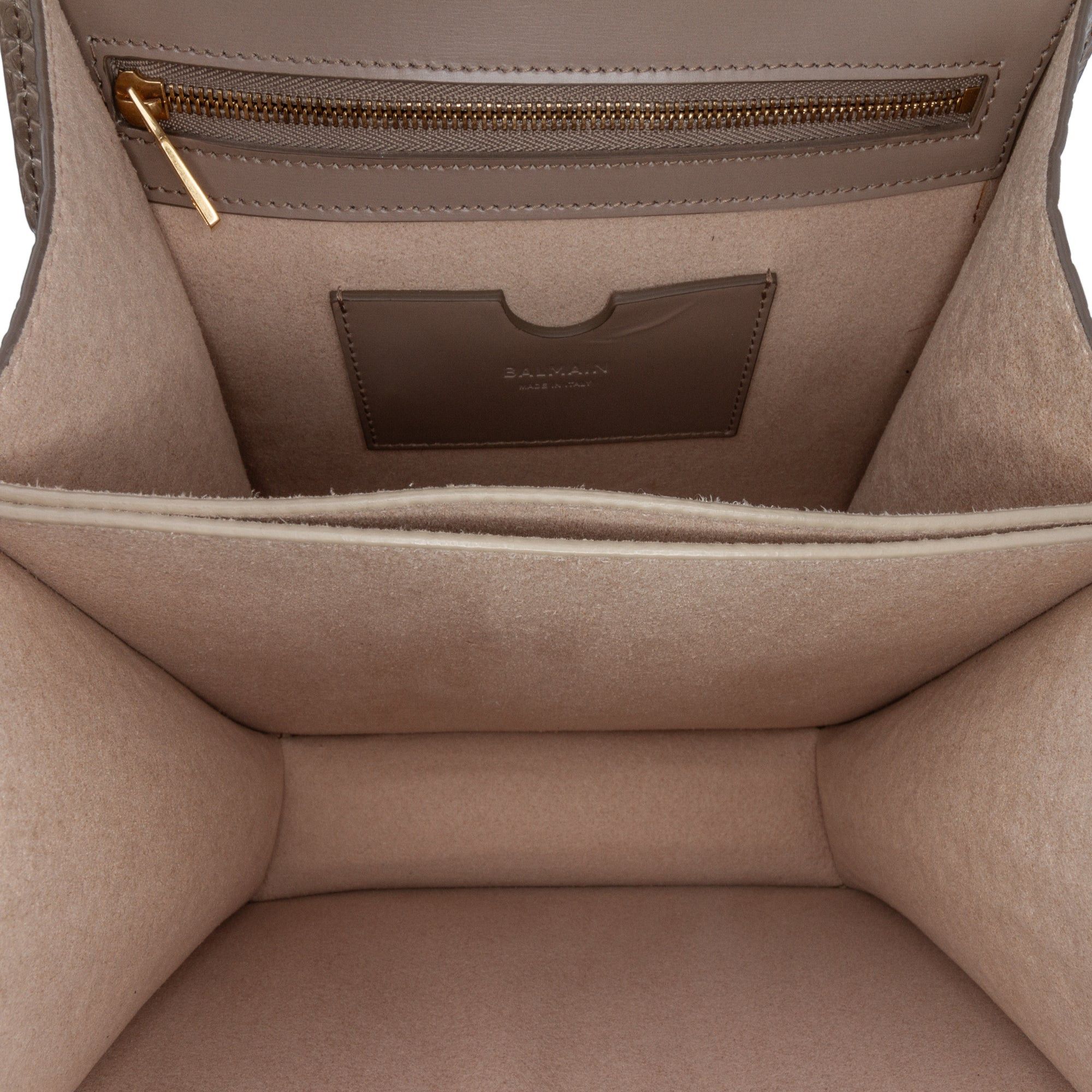 Balmain Balmain Embossed Leather Ely Shoulder Bag Brown Size ONE SIZE - 4 Thumbnail