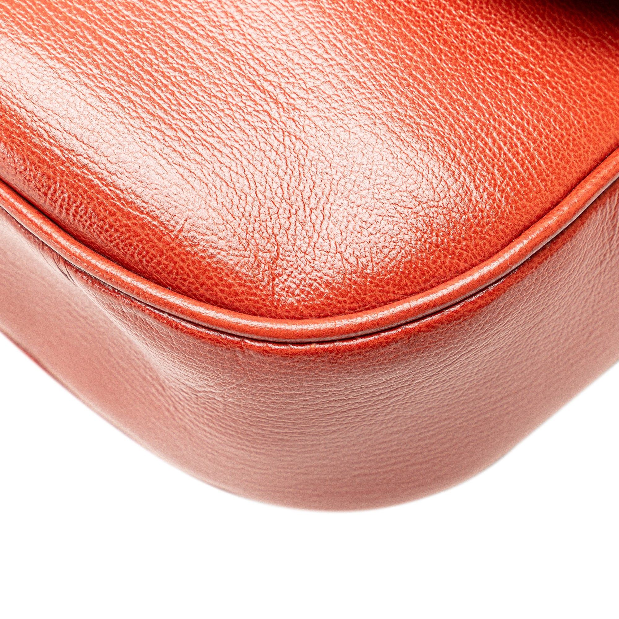 Loewe LOEWE Leather Velazquez Satchel Red Size ONE SIZE - 10 Thumbnail
