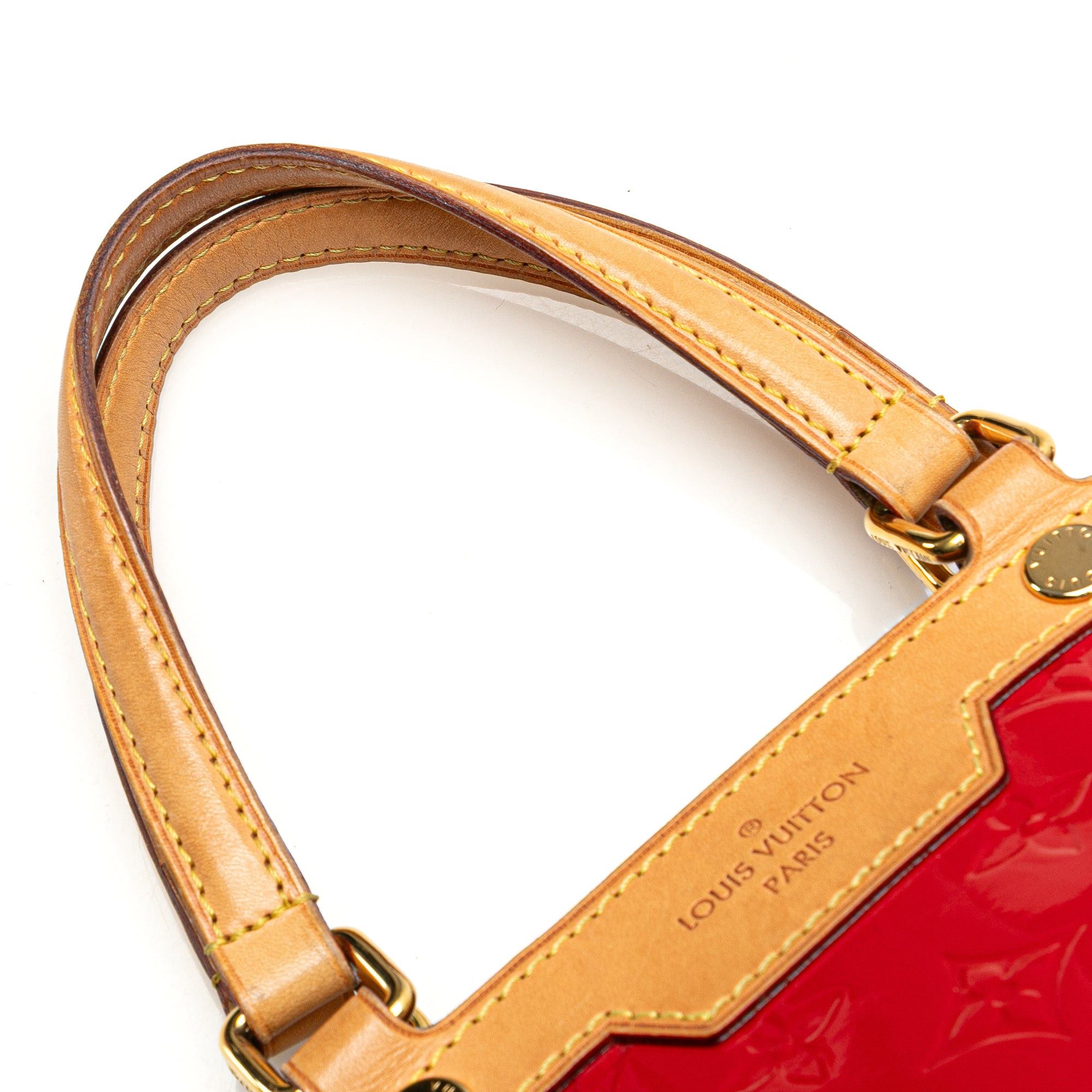 Louis Vuitton Louis Vuitton Monogram Vernis Brea MM Red Size ONE SIZE - 12 Thumbnail