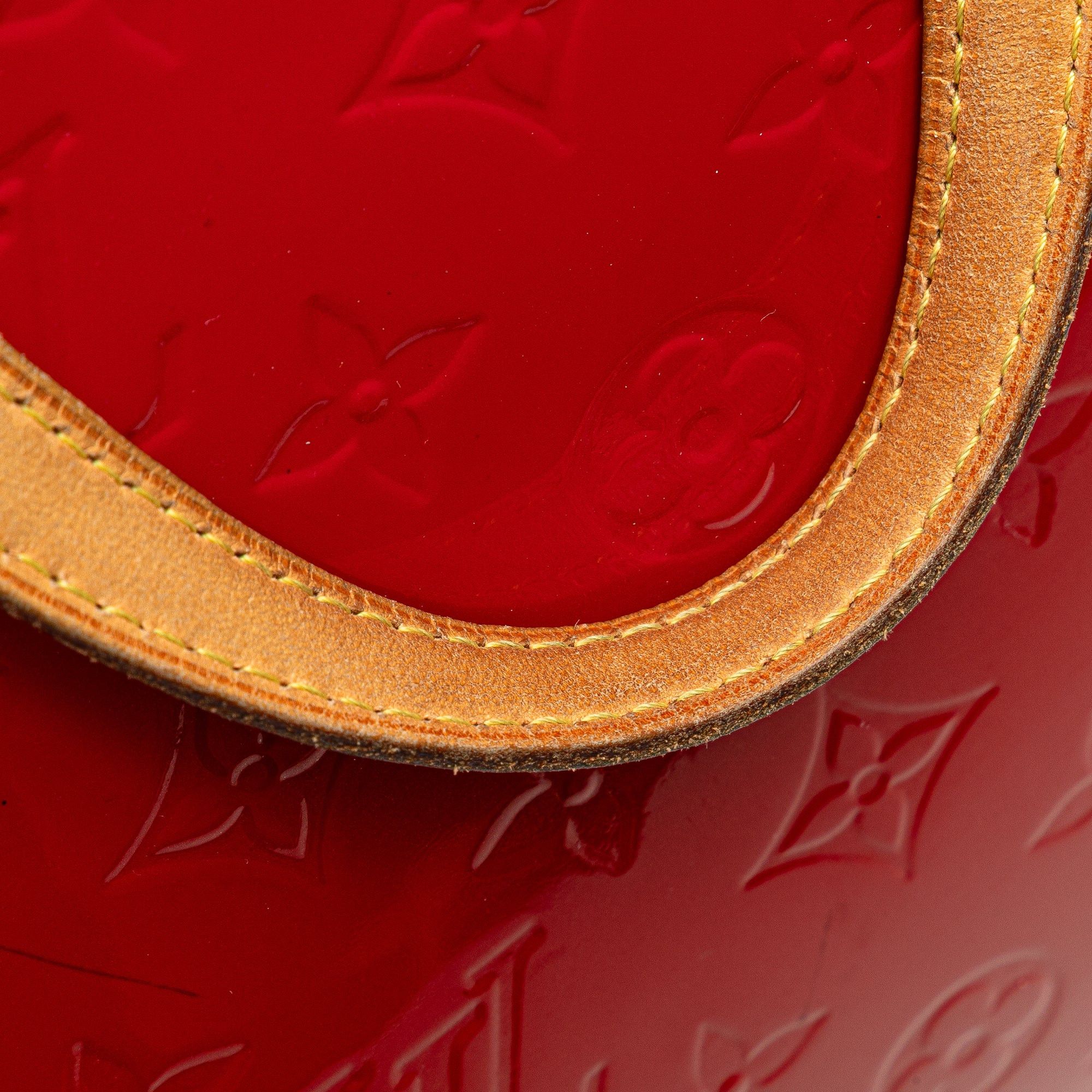 Louis Vuitton Louis Vuitton Monogram Vernis Brea MM Red Size ONE SIZE - 11 Thumbnail