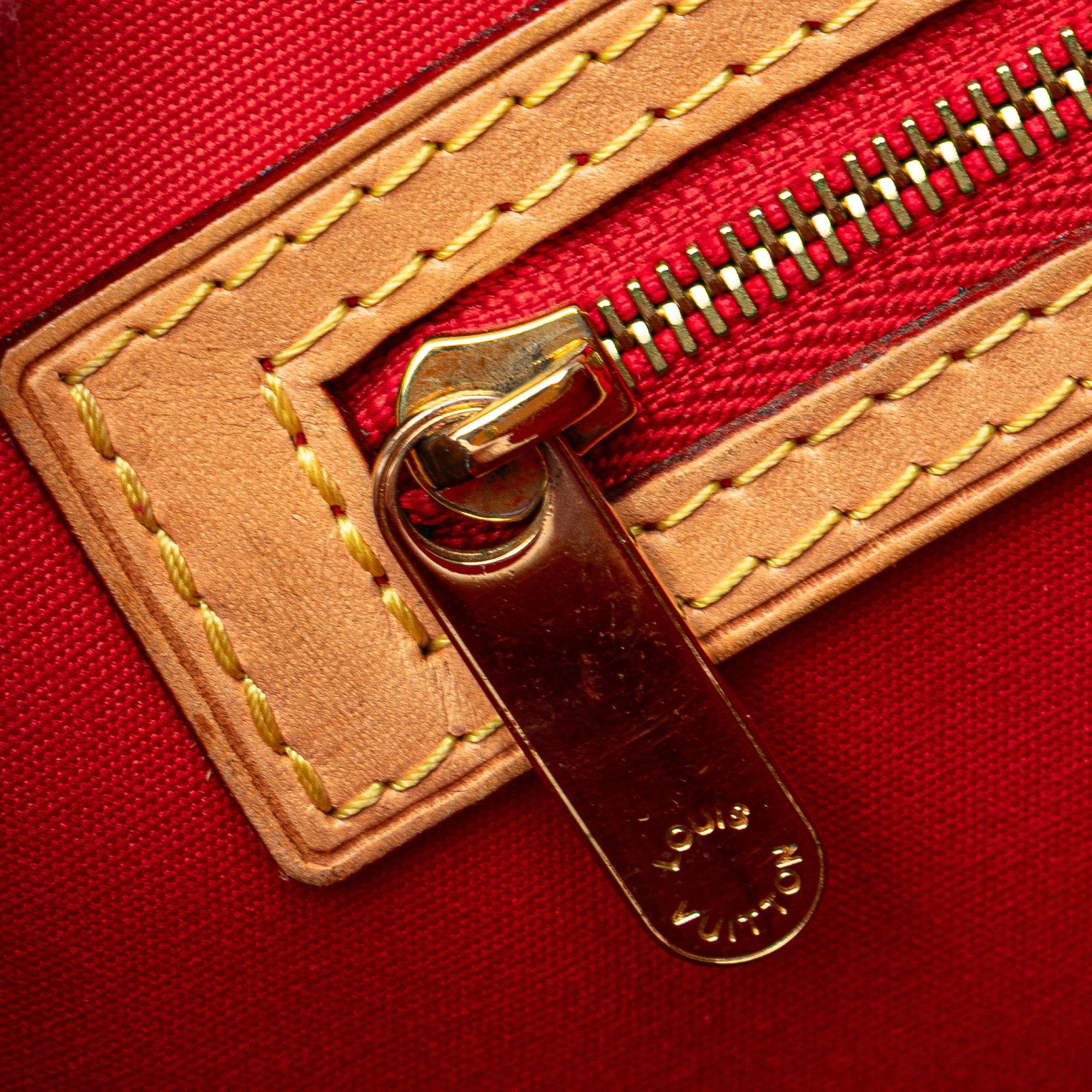Louis Vuitton Louis Vuitton Monogram Vernis Brea MM Red Size ONE SIZE - 7 Thumbnail