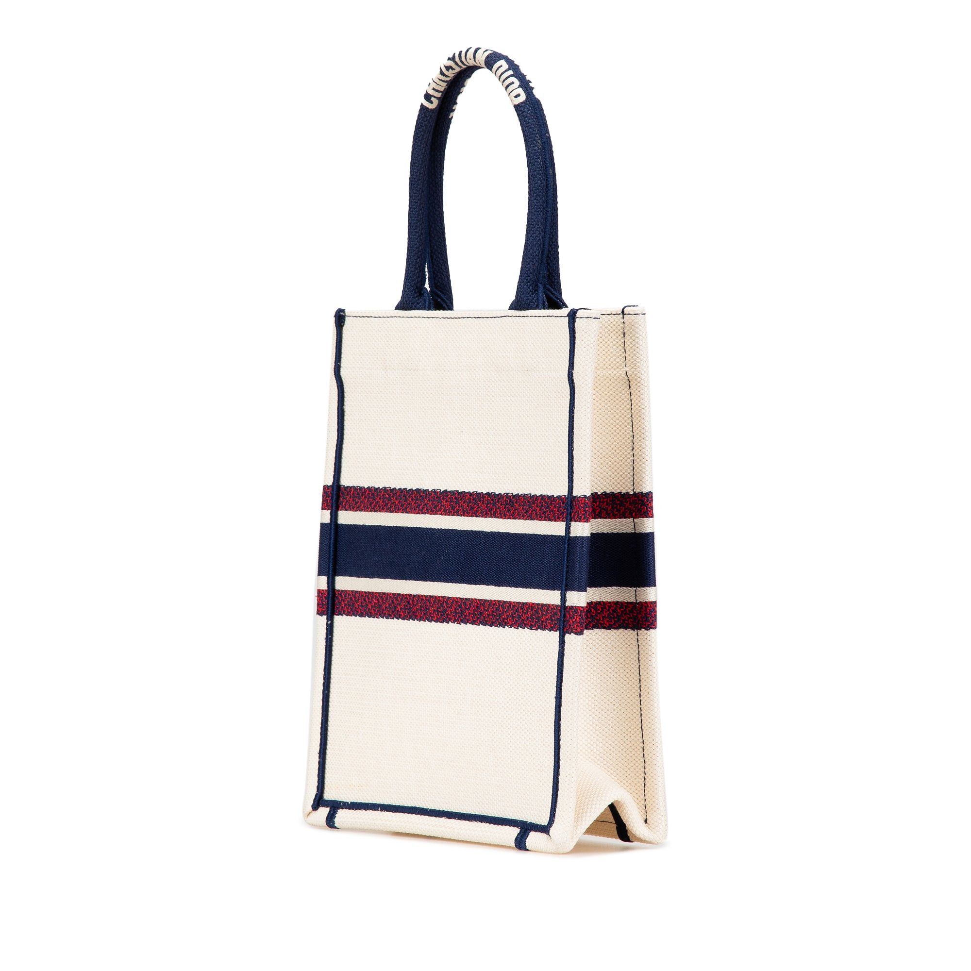 Dior Dior Canvas Embroidered I Love Paris Vertical Book Tote White Size ONE SIZE - 2 Thumbnail