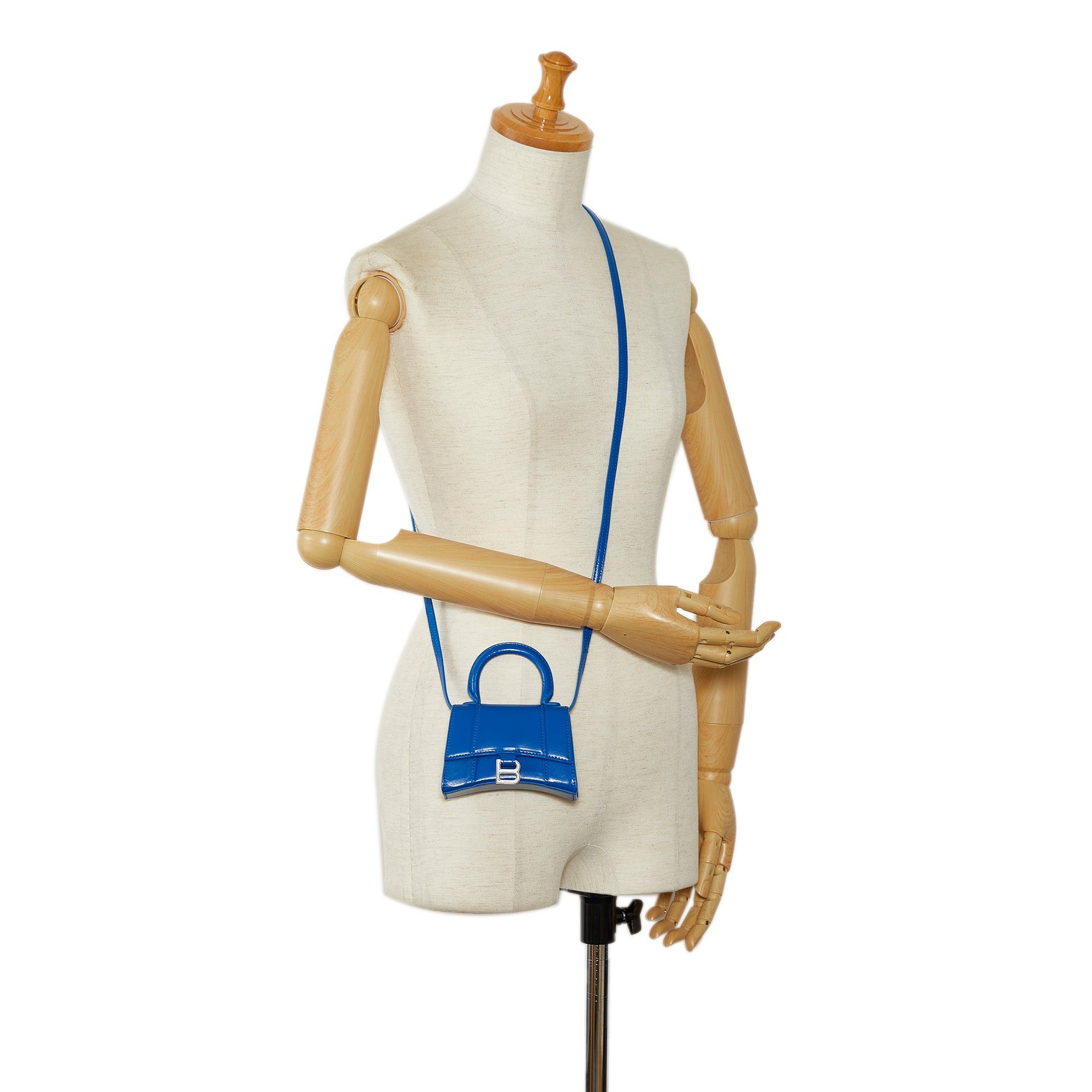 Balenciaga Balenciaga Mini Hourglass Blue Size ONE SIZE - 9 Thumbnail