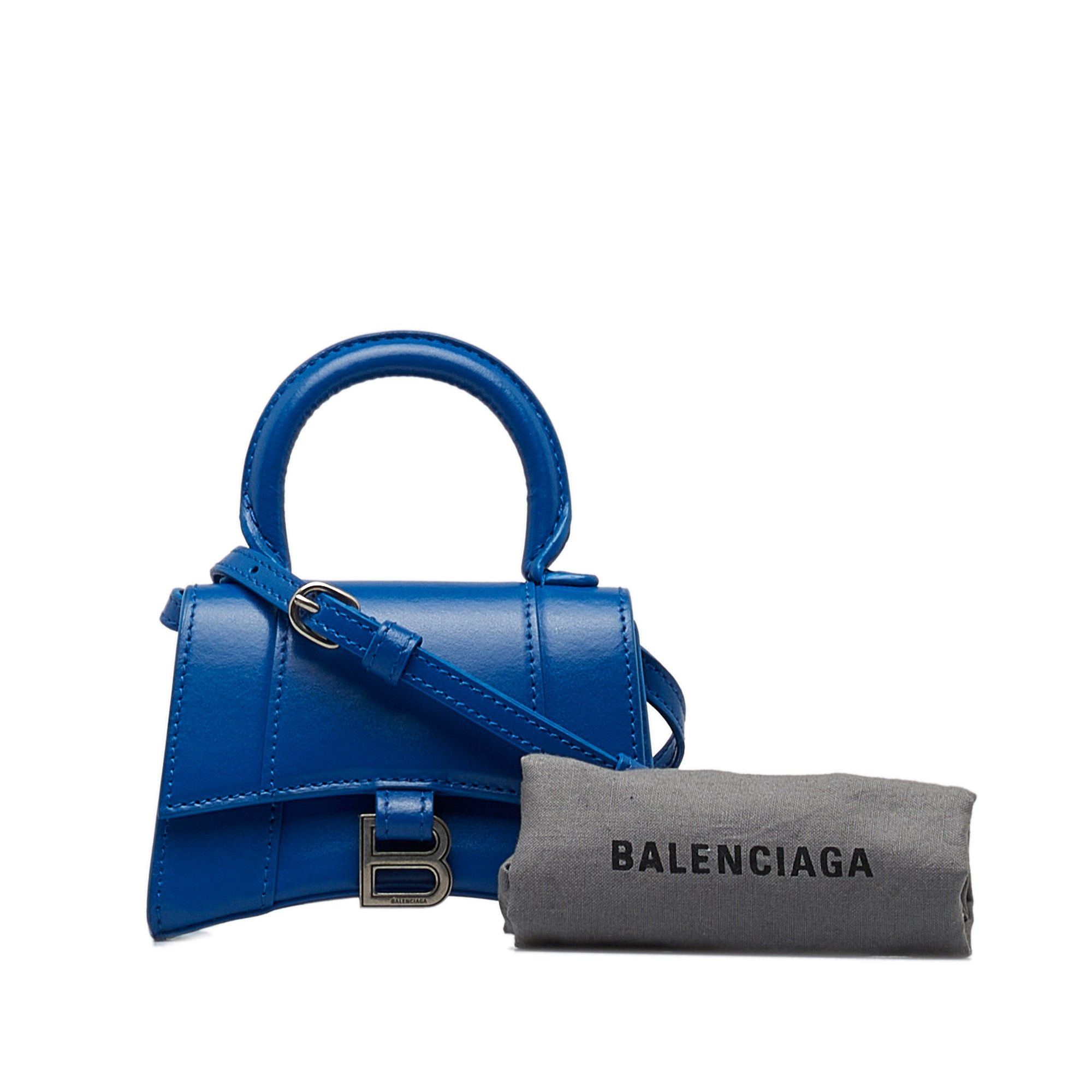 Balenciaga Balenciaga Mini Hourglass Blue Size ONE SIZE - 10 Thumbnail