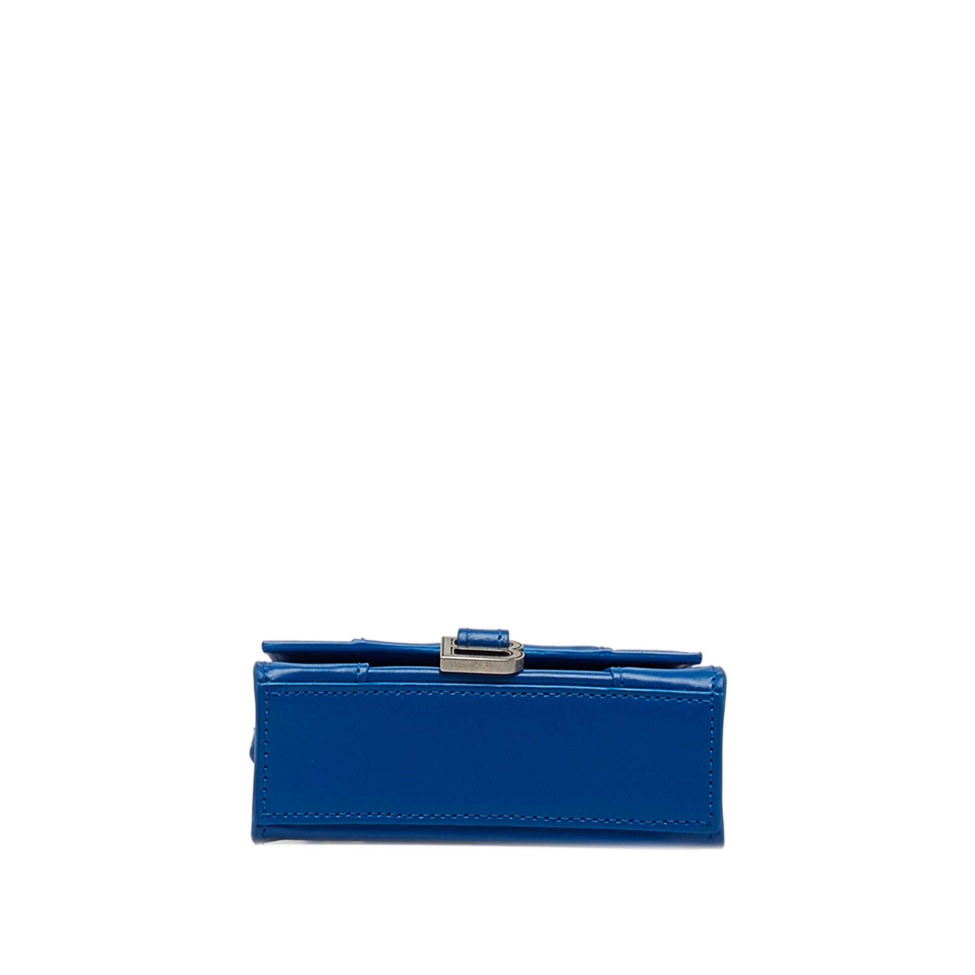 Balenciaga Balenciaga Mini Hourglass Blue Size ONE SIZE - 4 Thumbnail