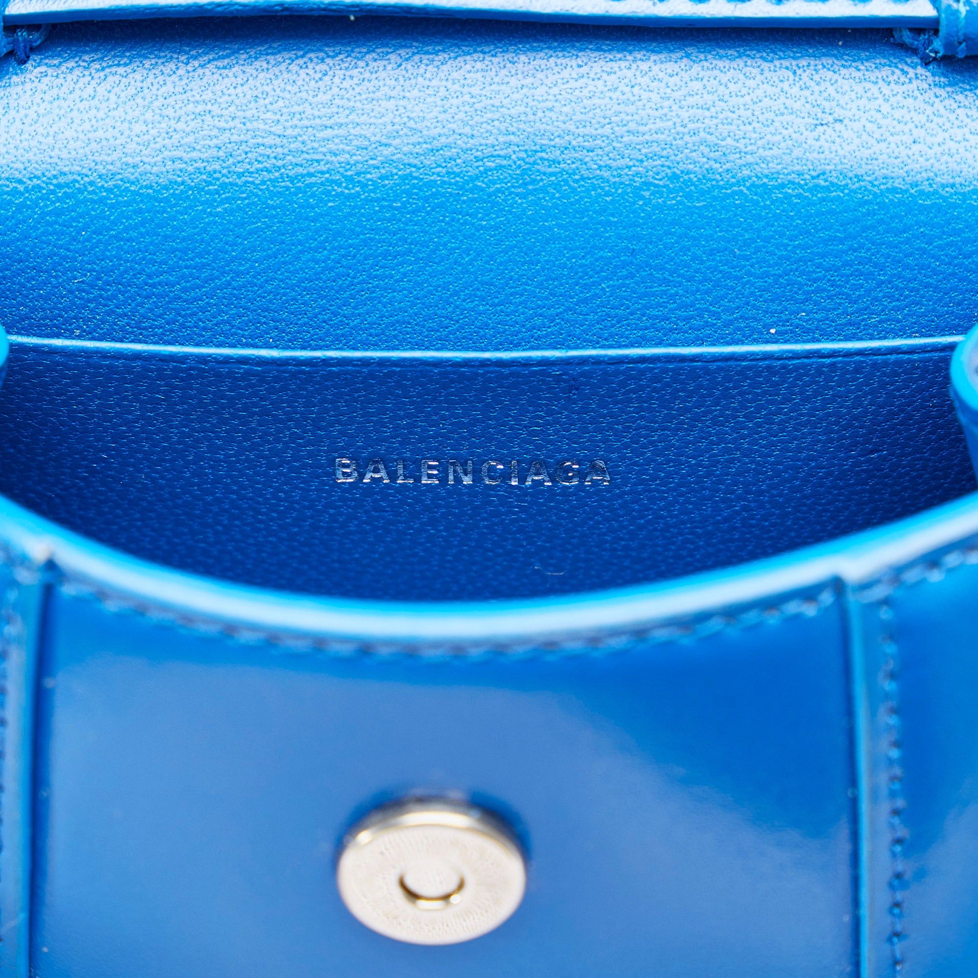Balenciaga Balenciaga Mini Hourglass Blue Size ONE SIZE - 6 Thumbnail