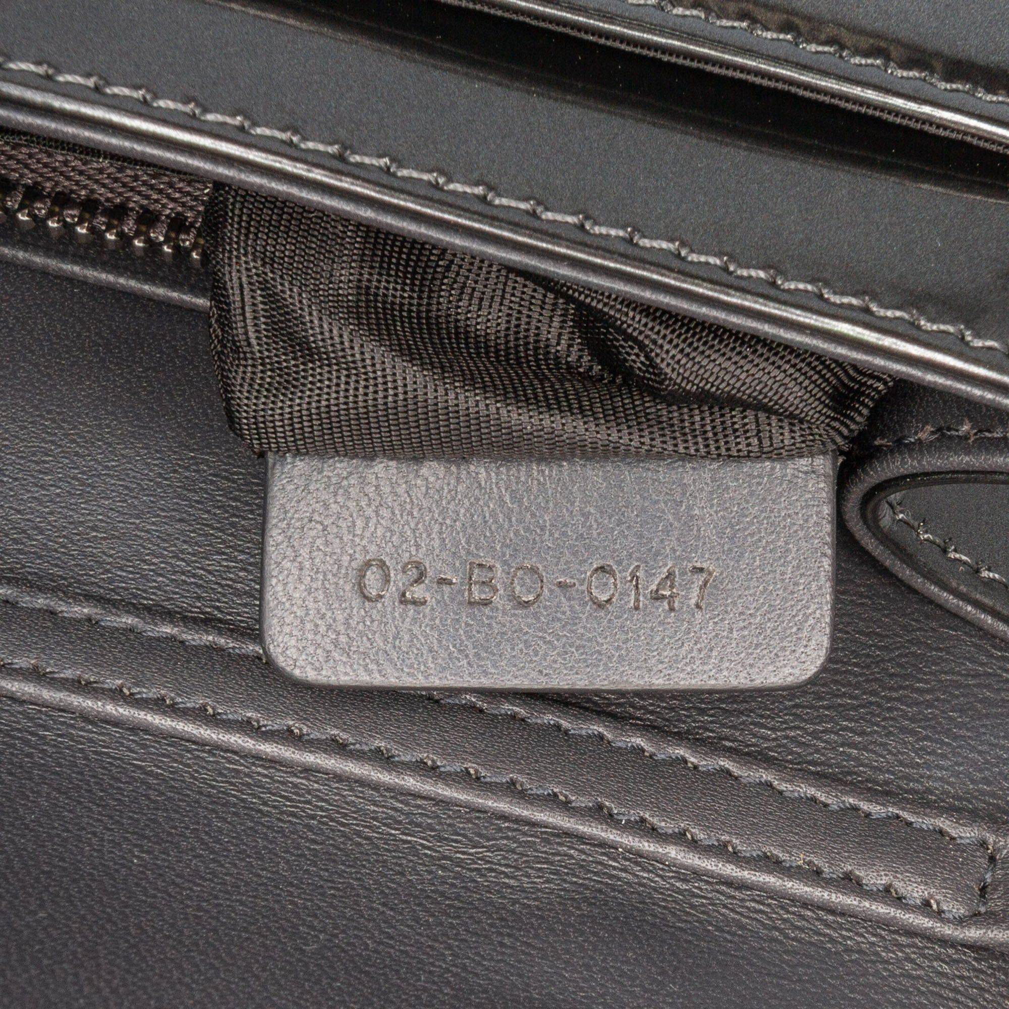 Dior Dior Metallic Patent Microcannage Diorama Wallet on Chain Black Size ONE SIZE - 7 Thumbnail