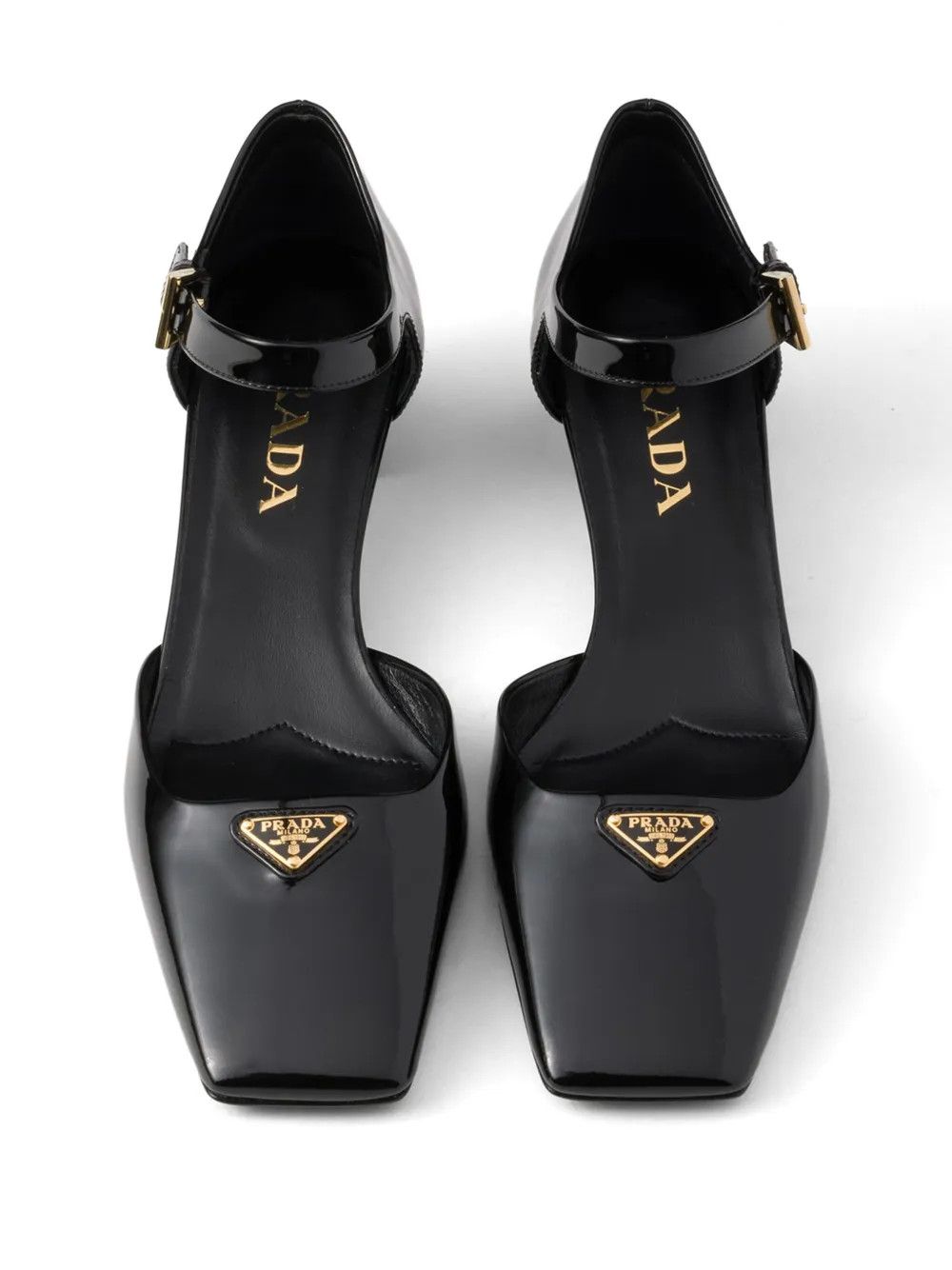 Prada 35mm patent-leather pumps in black Size US 9 / IT 39 - 3 Thumbnail