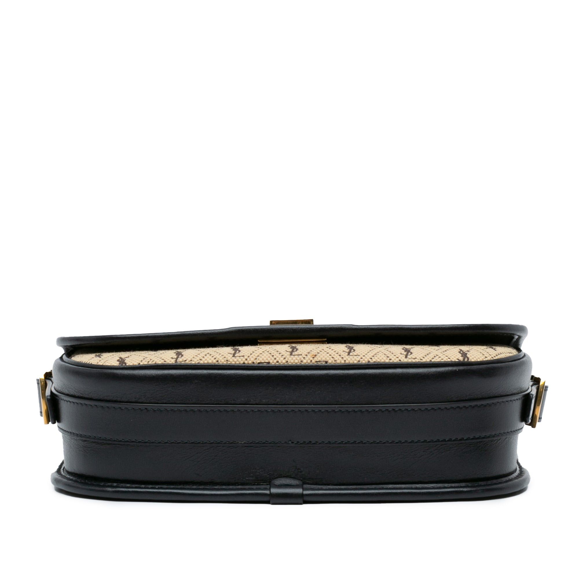 Saint Laurent Paris Saint Laurent Medium Canvas Monogram All Over Crossbody Brown Size ONE SIZE - 4 Thumbnail