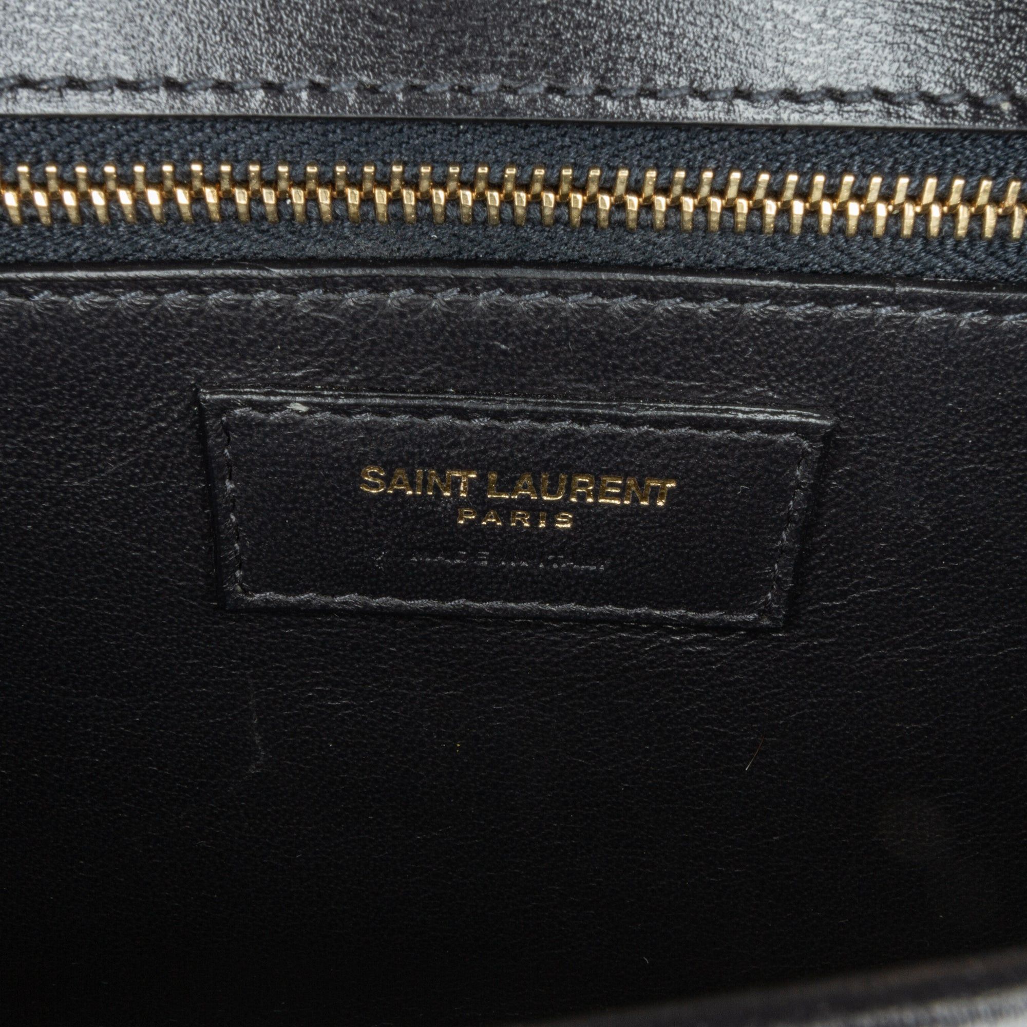 Saint Laurent Paris Saint Laurent Medium Canvas Monogram All Over Crossbody Brown Size ONE SIZE - 6 Thumbnail